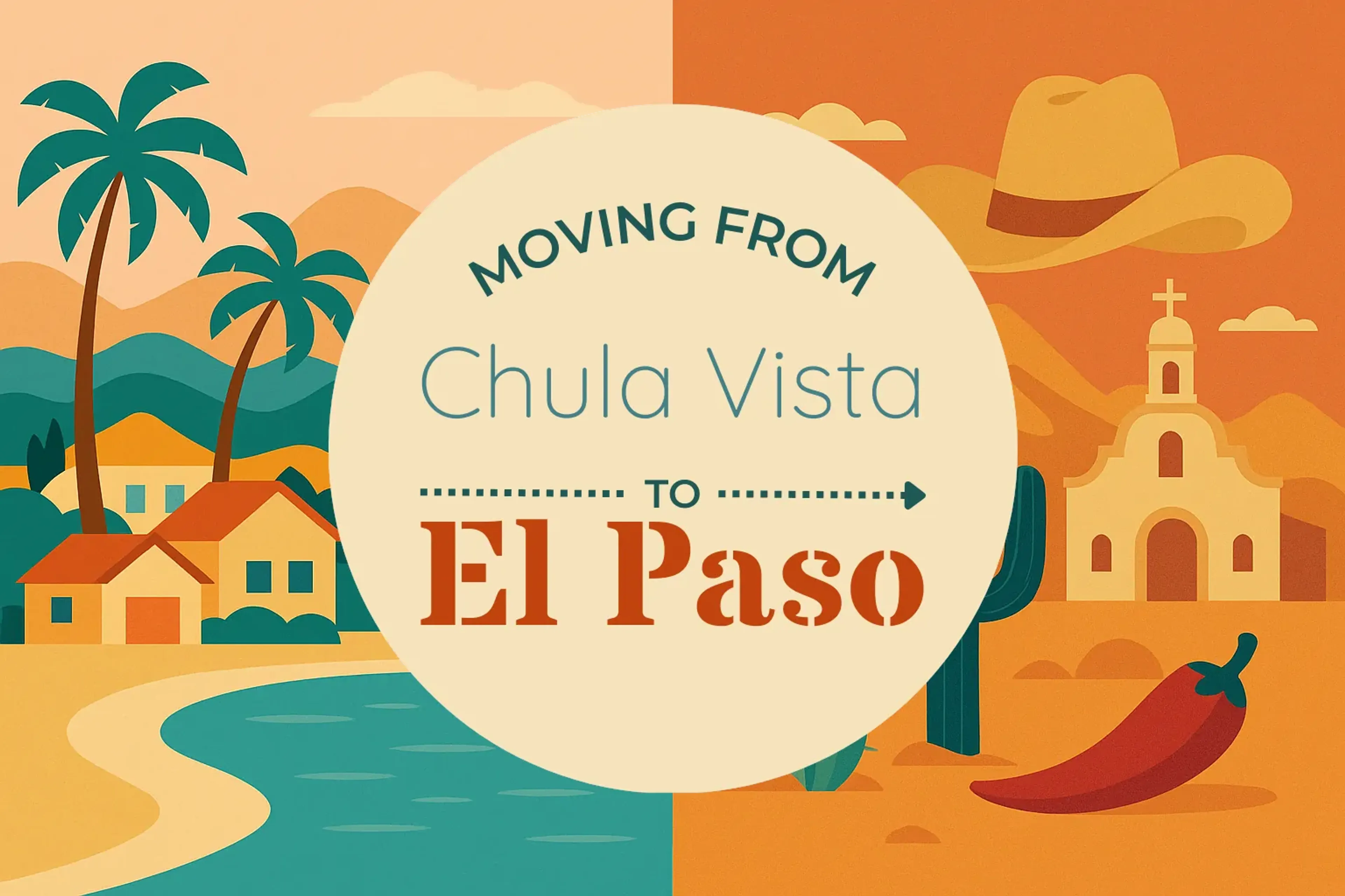 Side-by-side comparison of Chula Vista to El Paso moving companies
