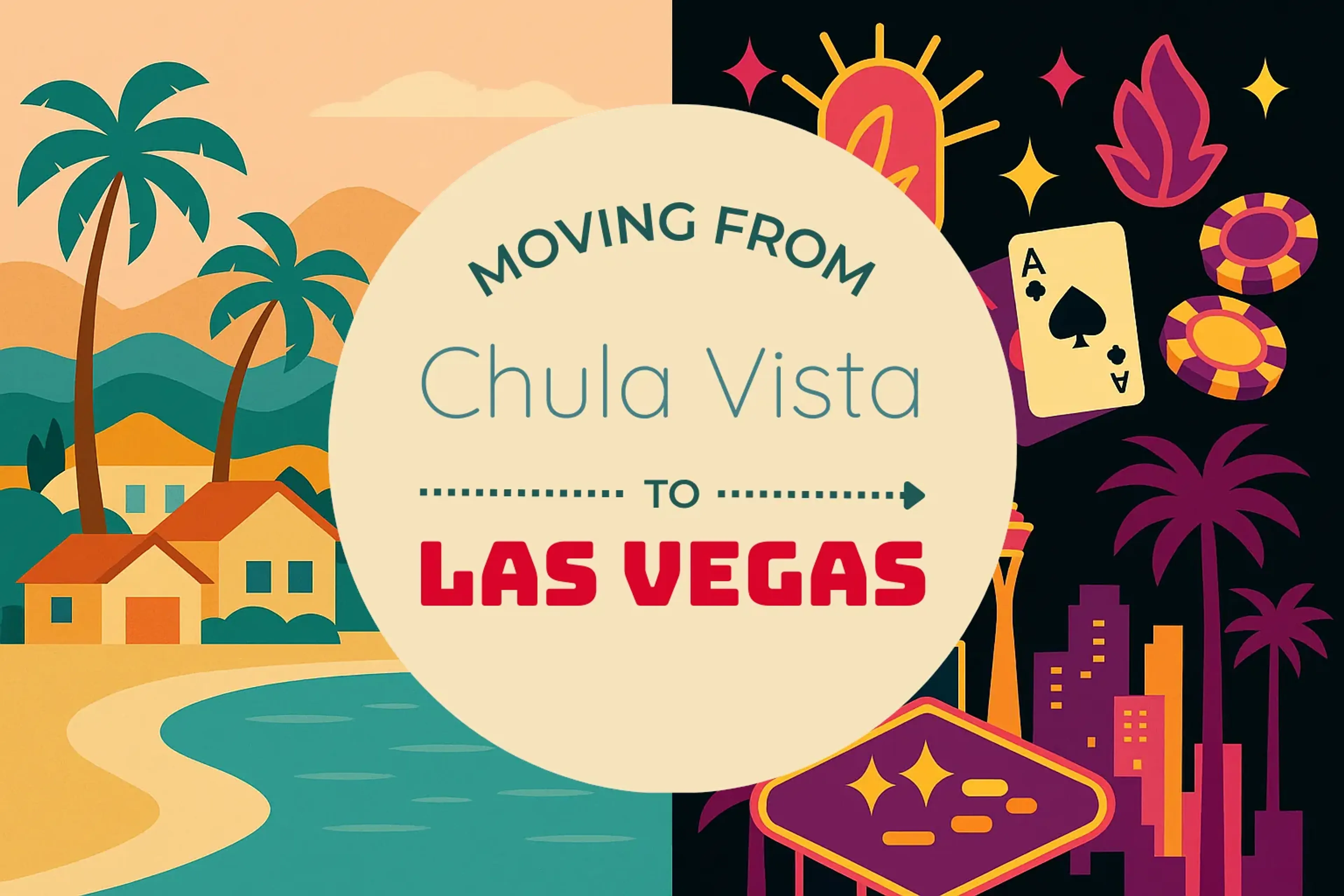 Side-by-side comparison of Chula Vista to Las Vegas moving companies