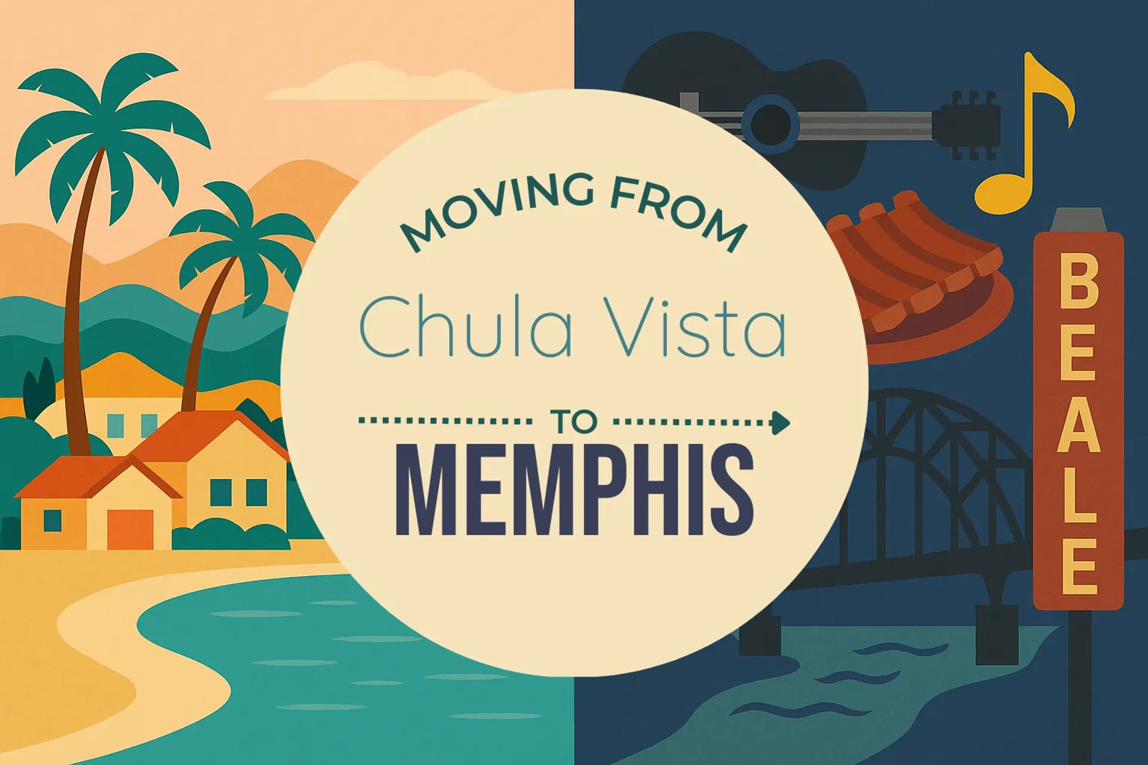 Side-by-side comparison of Chula Vista to Memphis moving companies