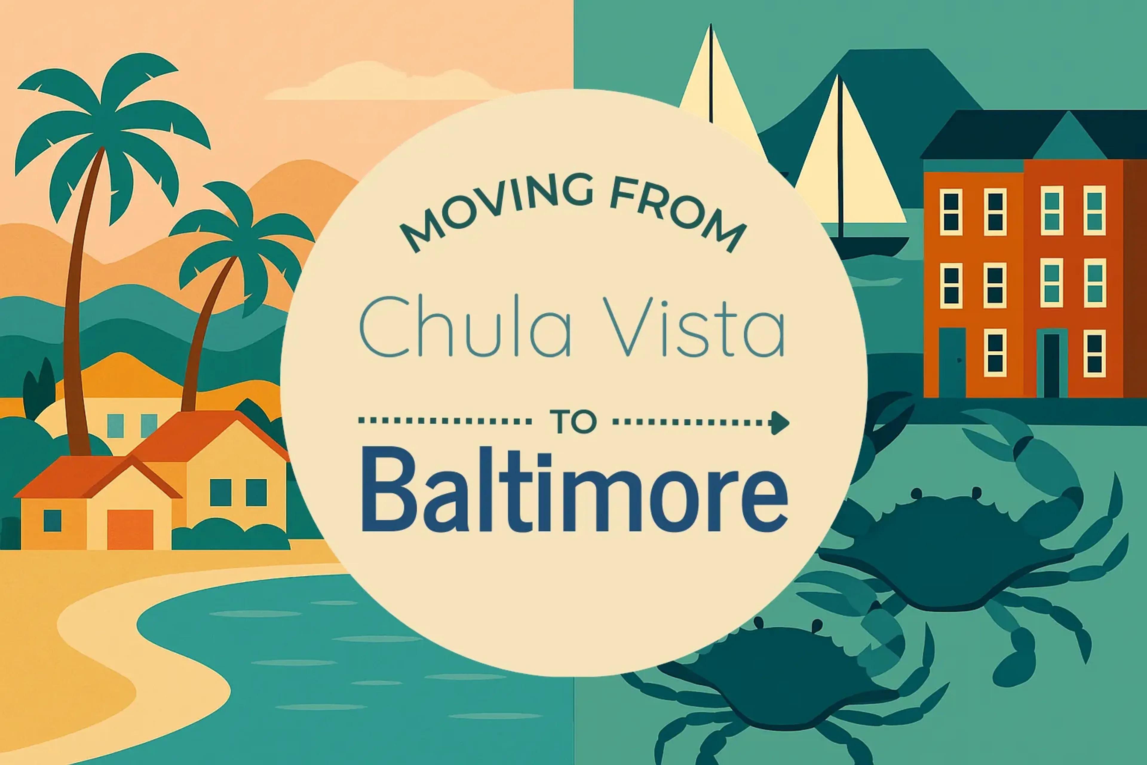Side-by-side comparison of Chula Vista to Baltimore moving companies