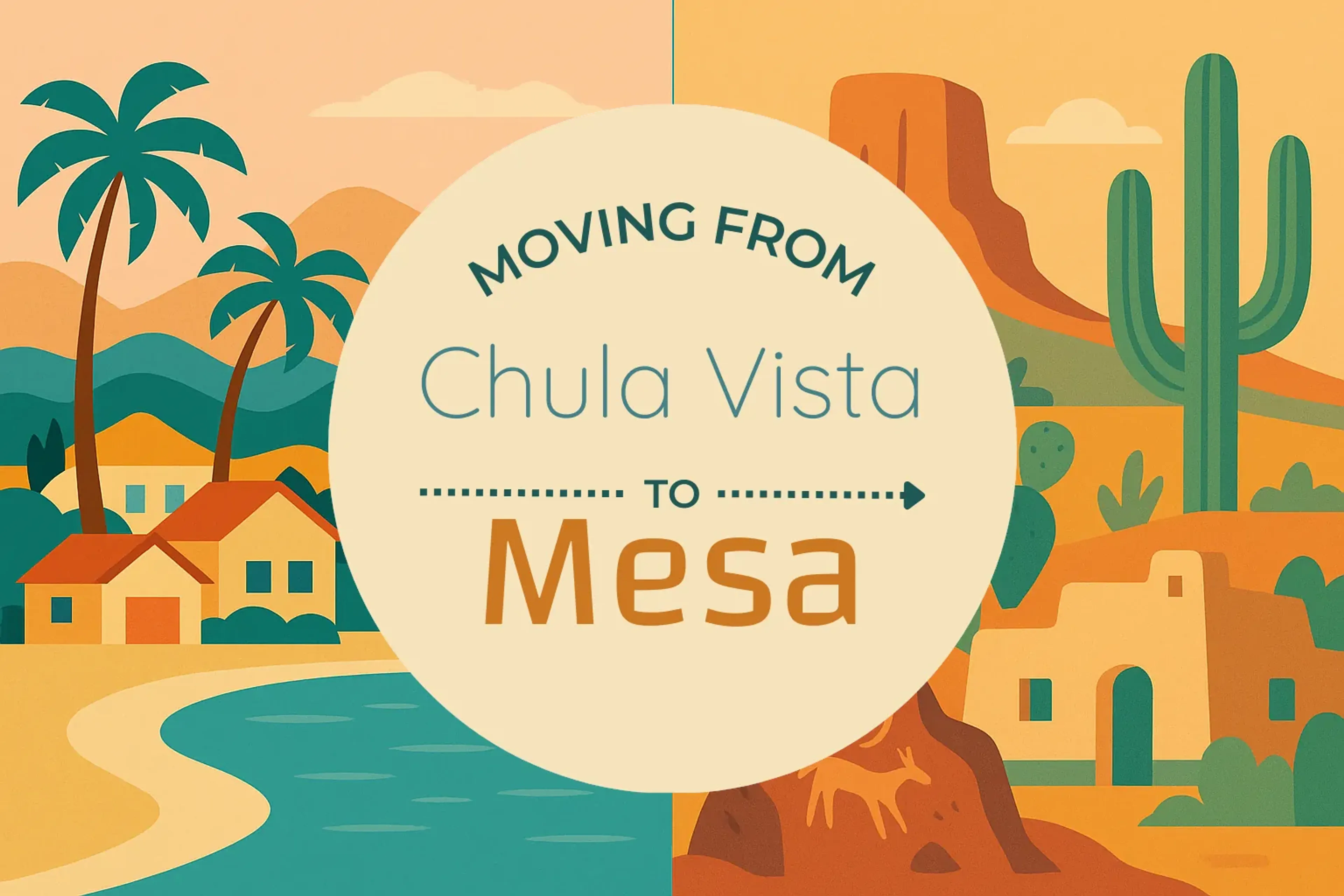 Side-by-side comparison of Chula Vista to Mesa moving companies