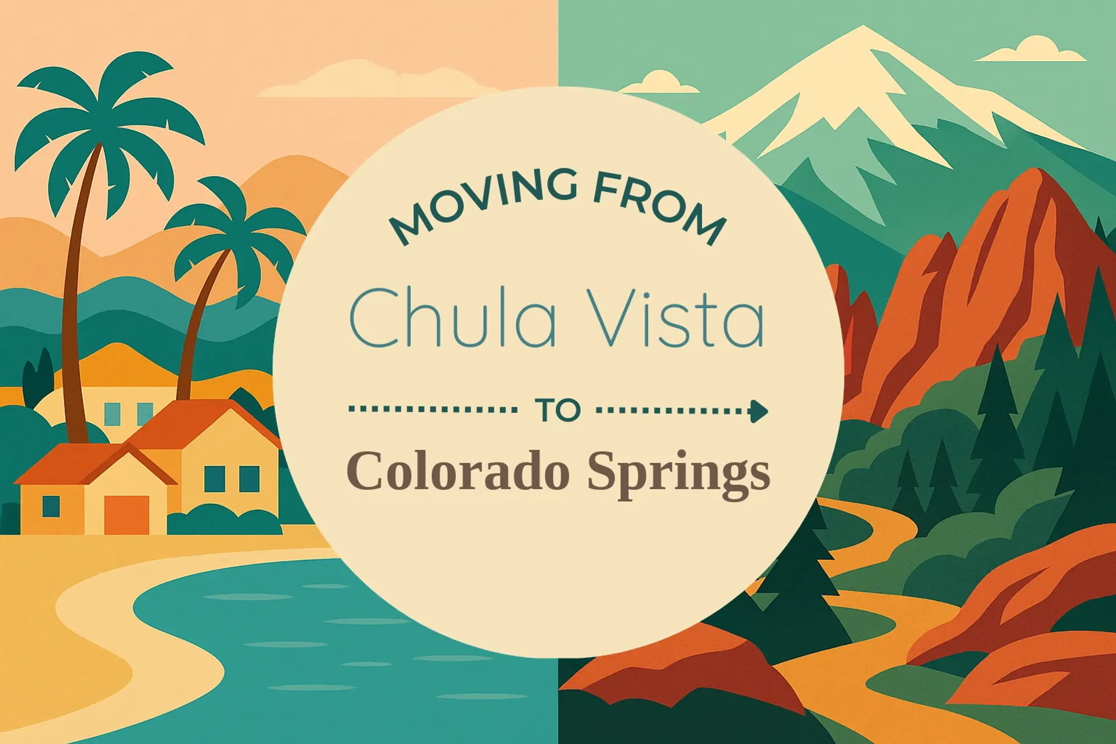 Side-by-side comparison of Chula Vista to Colorado Springs moving companies