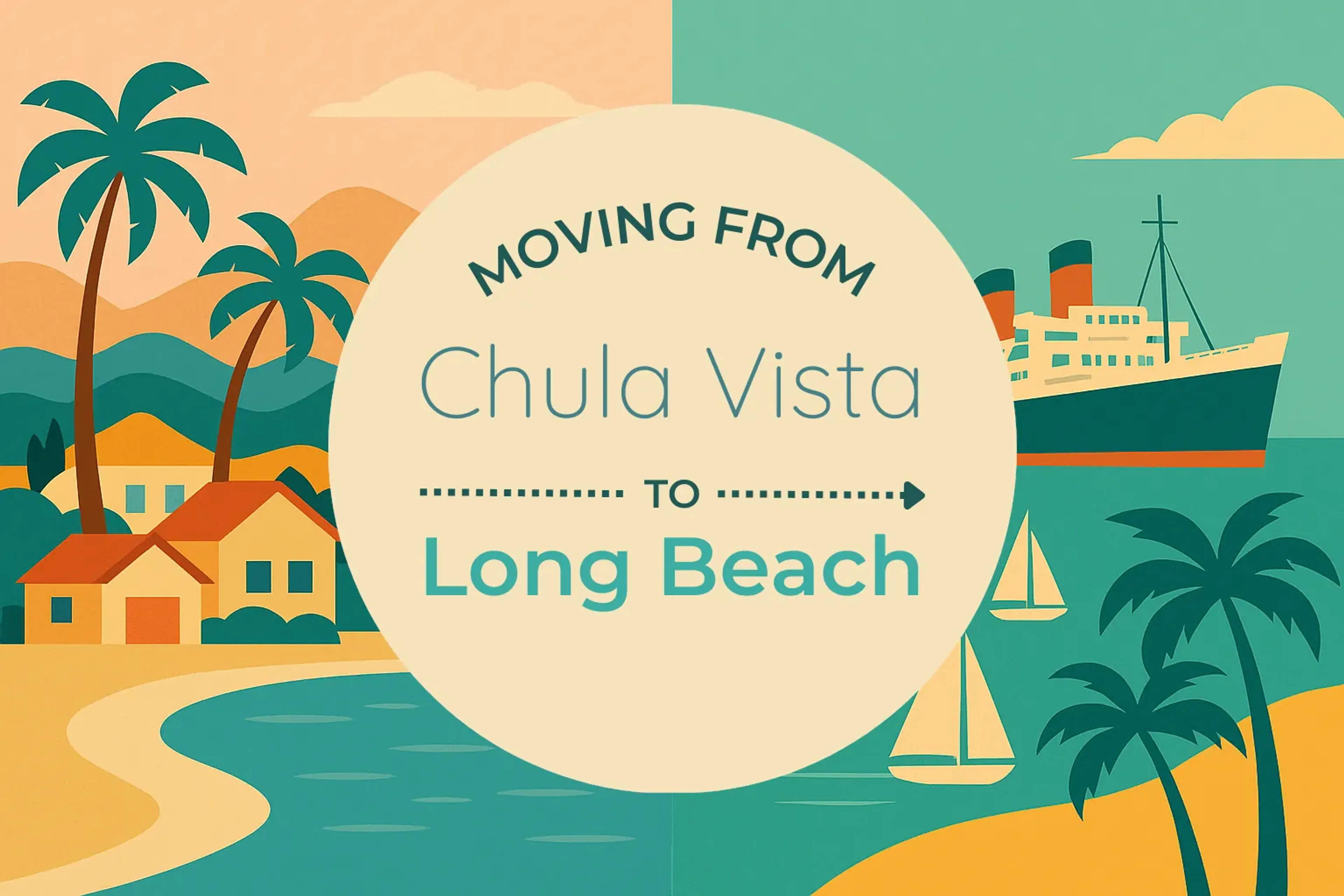 Side-by-side comparison of Chula Vista to Long Beach moving companies