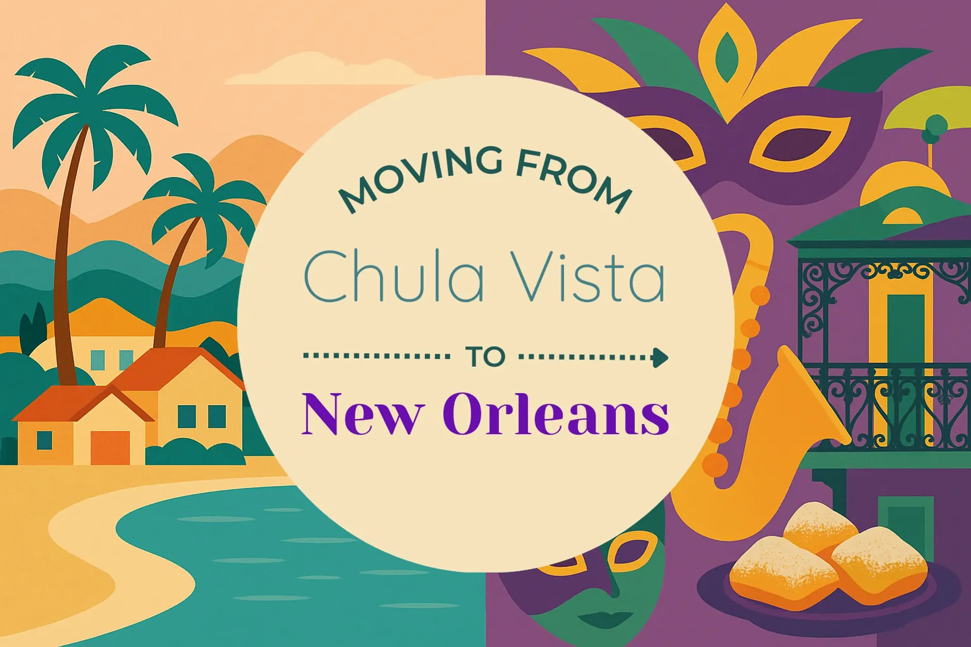 Side-by-side comparison of Chula Vista to New Orleans moving companies