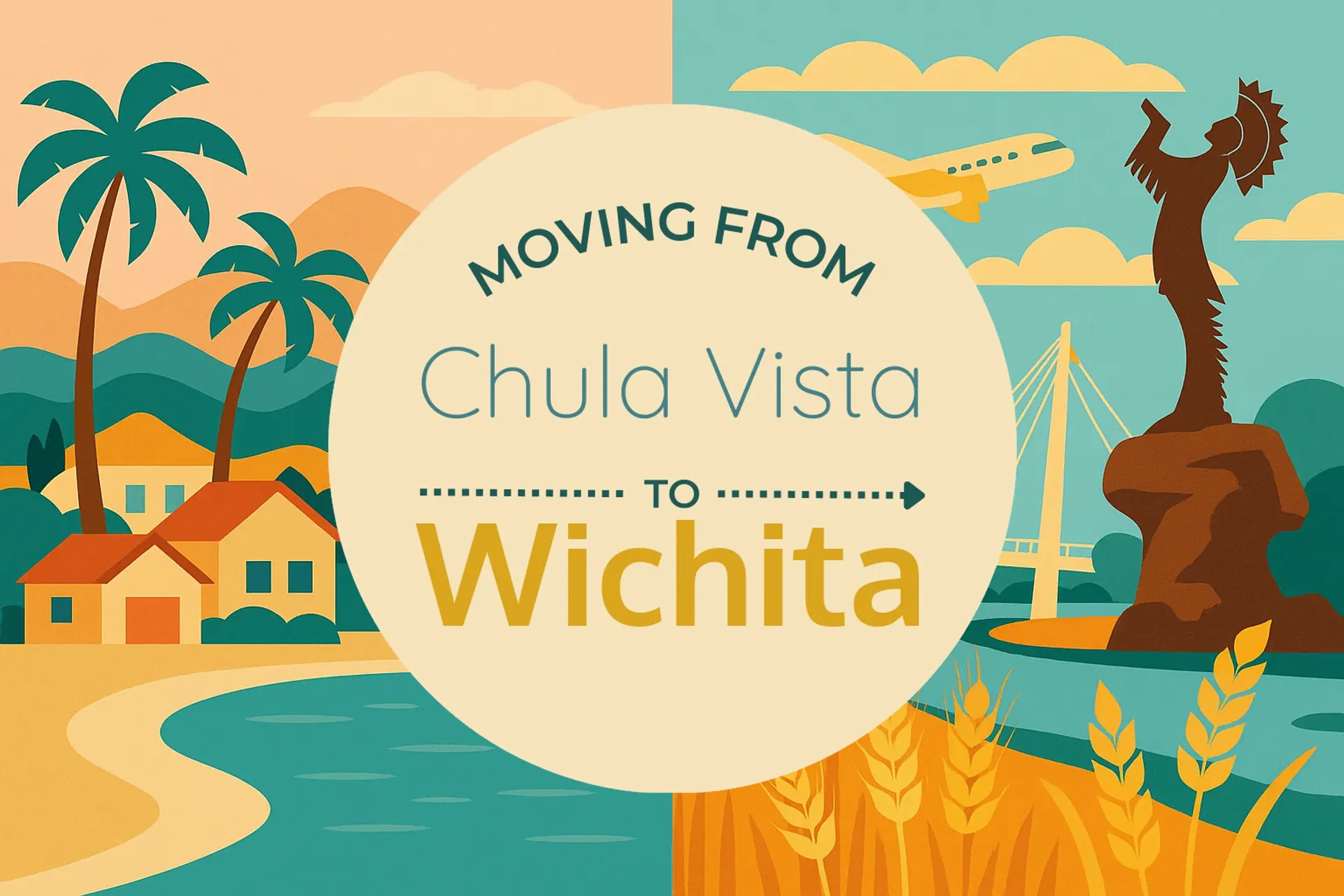 Side-by-side comparison of Chula Vista to Wichita moving companies