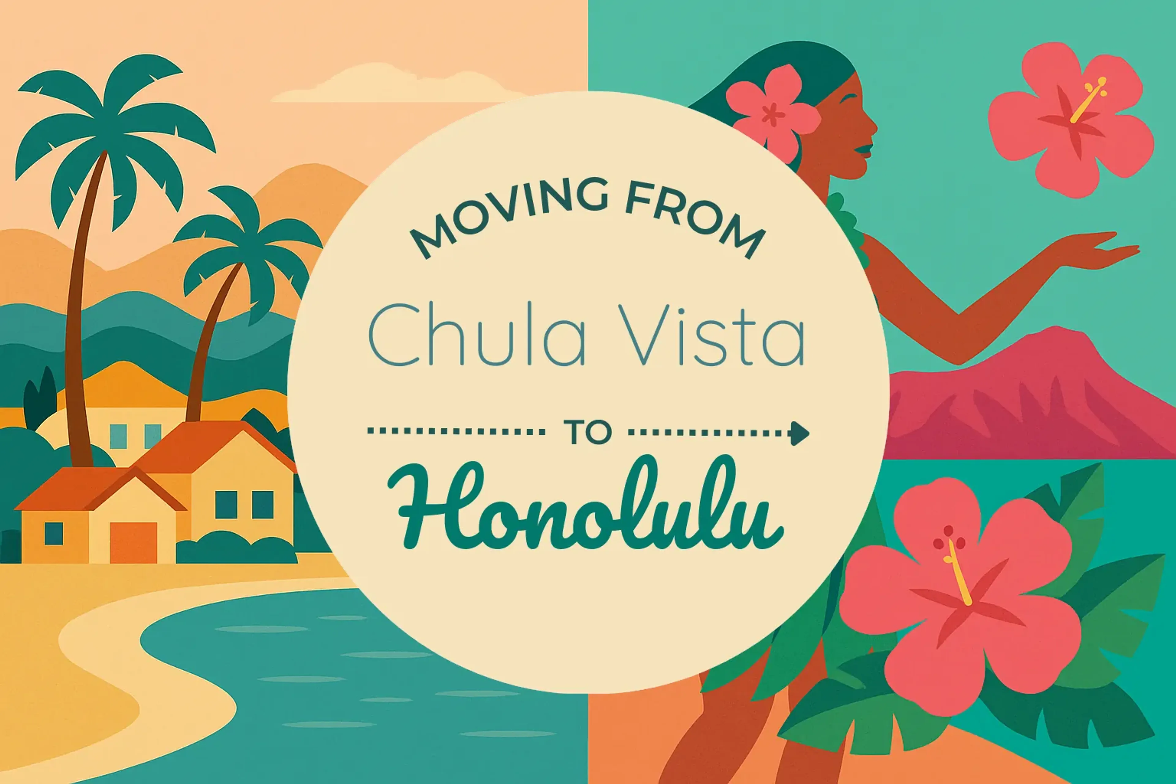 Side-by-side comparison of Chula Vista to Honolulu moving companies