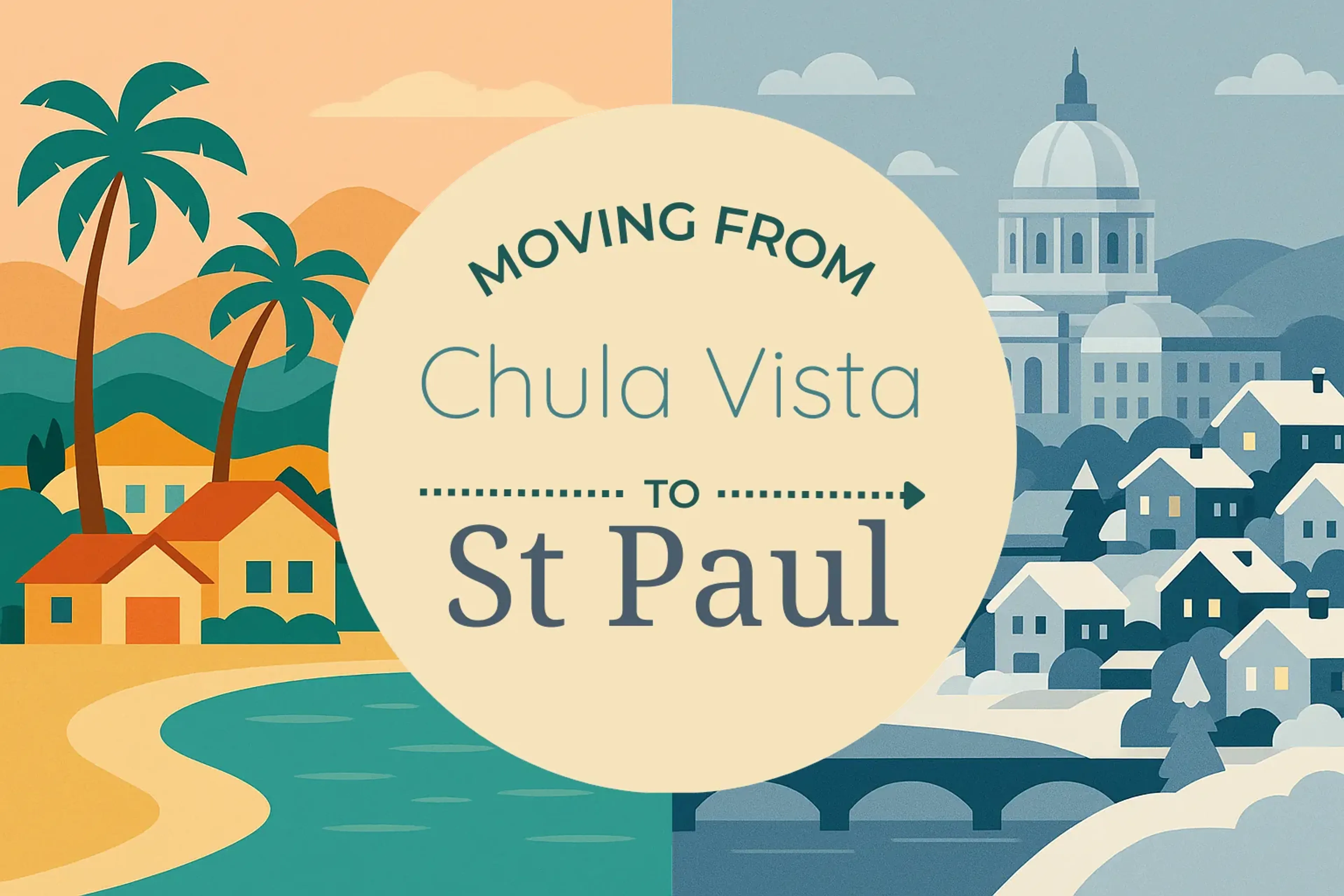 Side-by-side comparison of Chula Vista to St. Paul moving companies