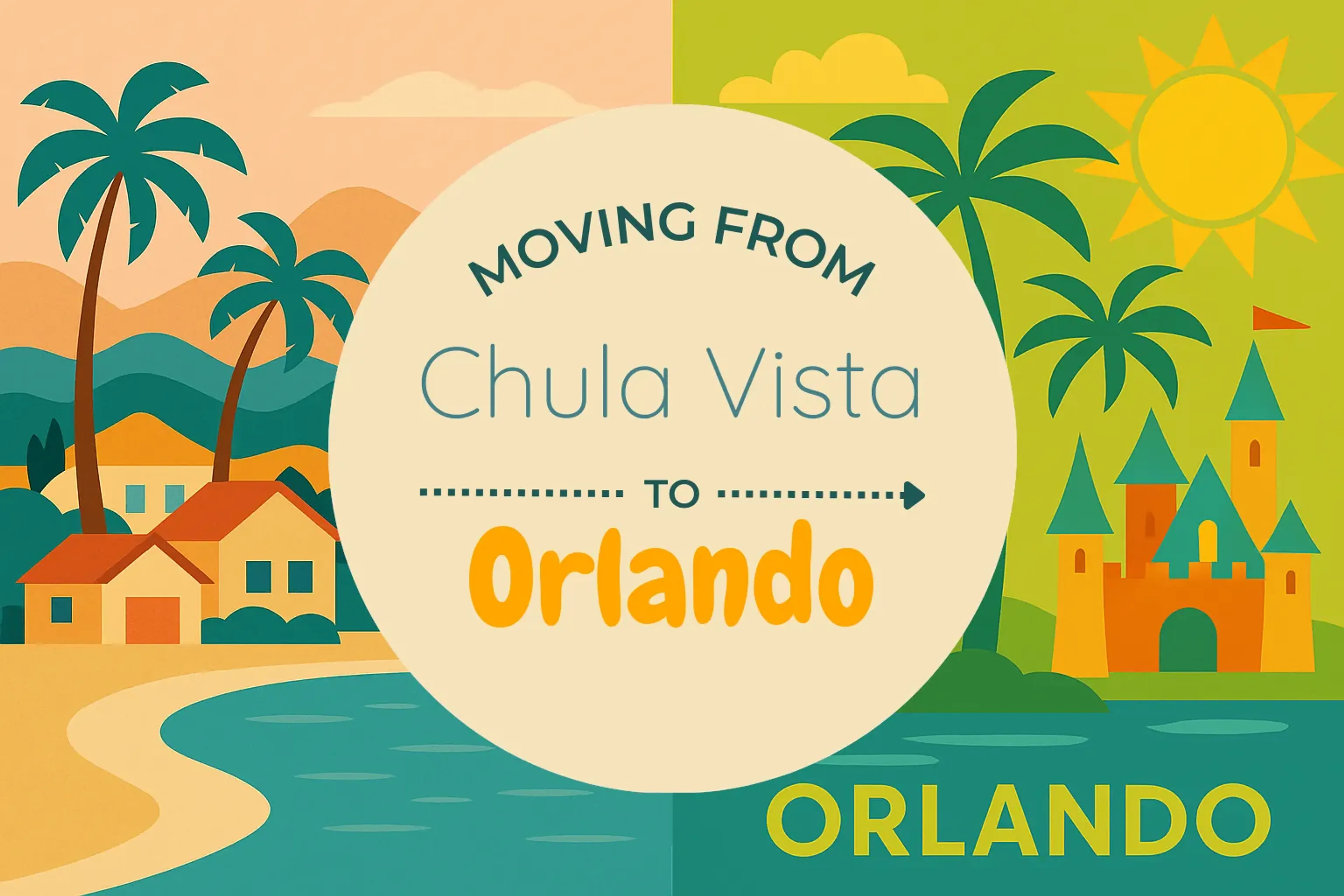 Side-by-side comparison of Chula Vista to Orlando moving companies