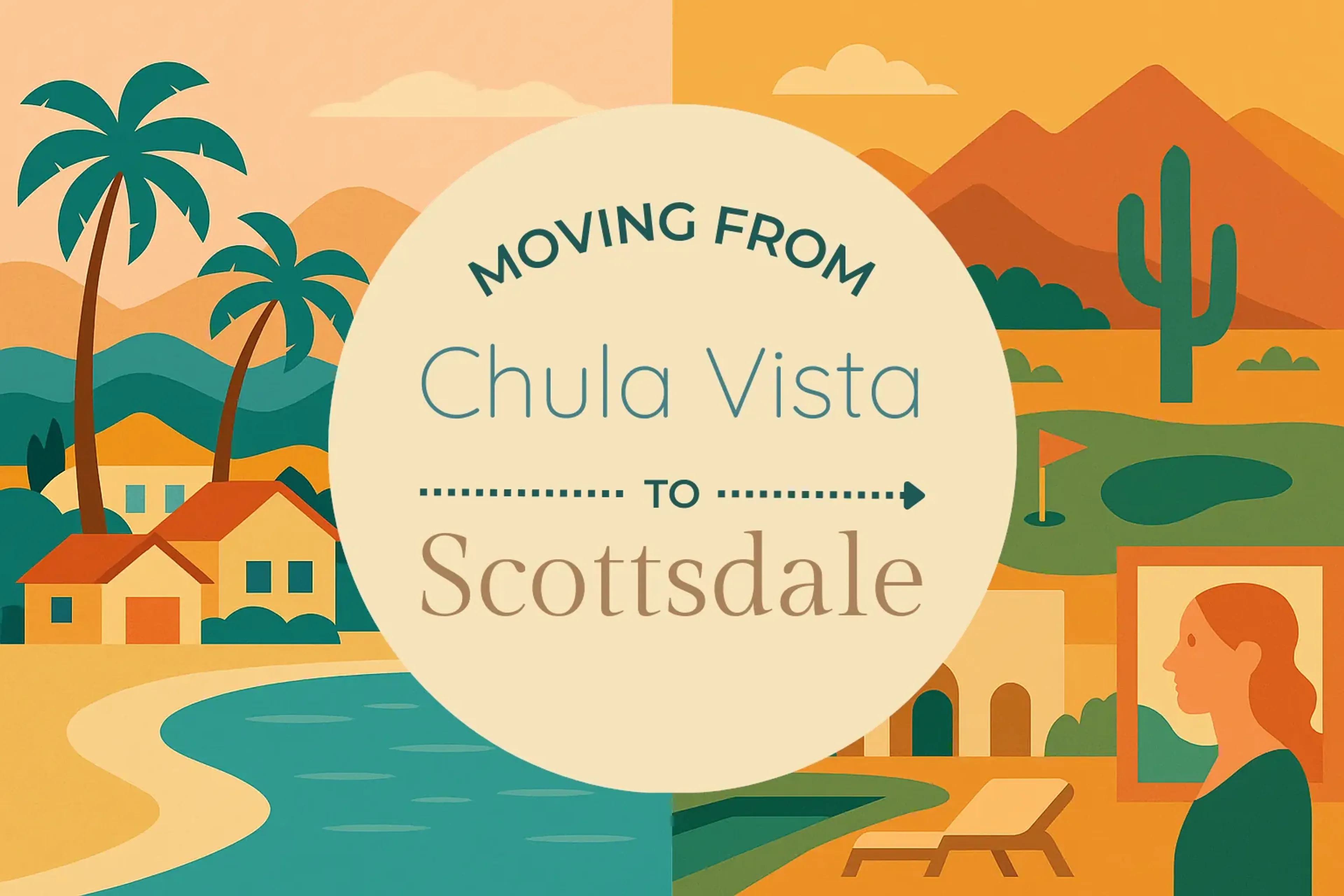 Side-by-side comparison of Chula Vista to Scottsdale moving companies