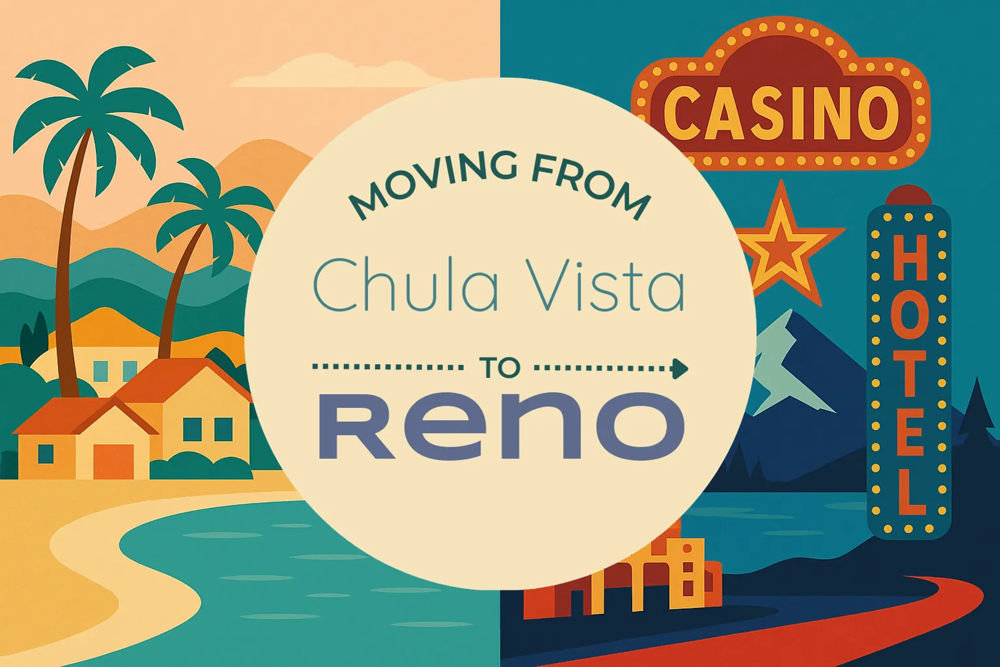 Side-by-side comparison of Chula Vista to Reno moving companies