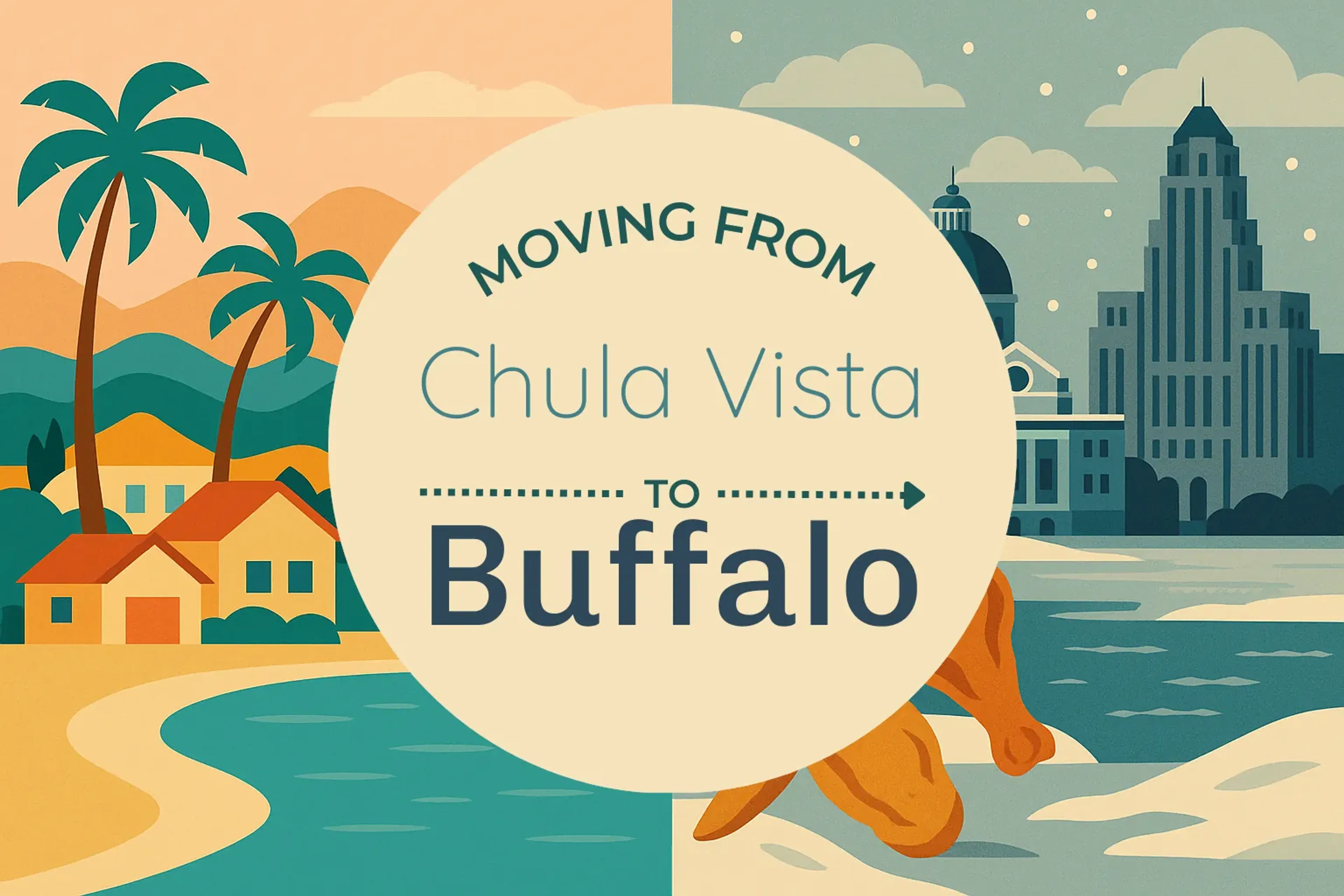 Side-by-side comparison of Chula Vista to Buffalo moving companies