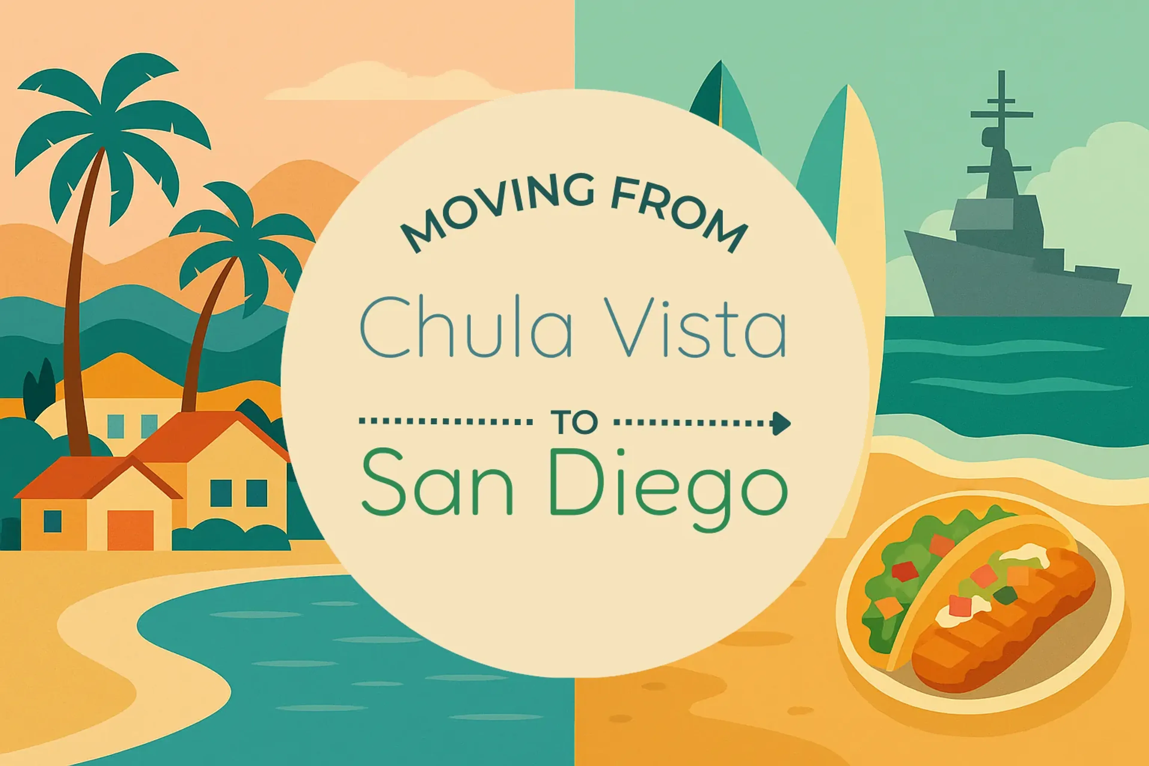 Side-by-side comparison of Chula Vista to San Diego moving companies