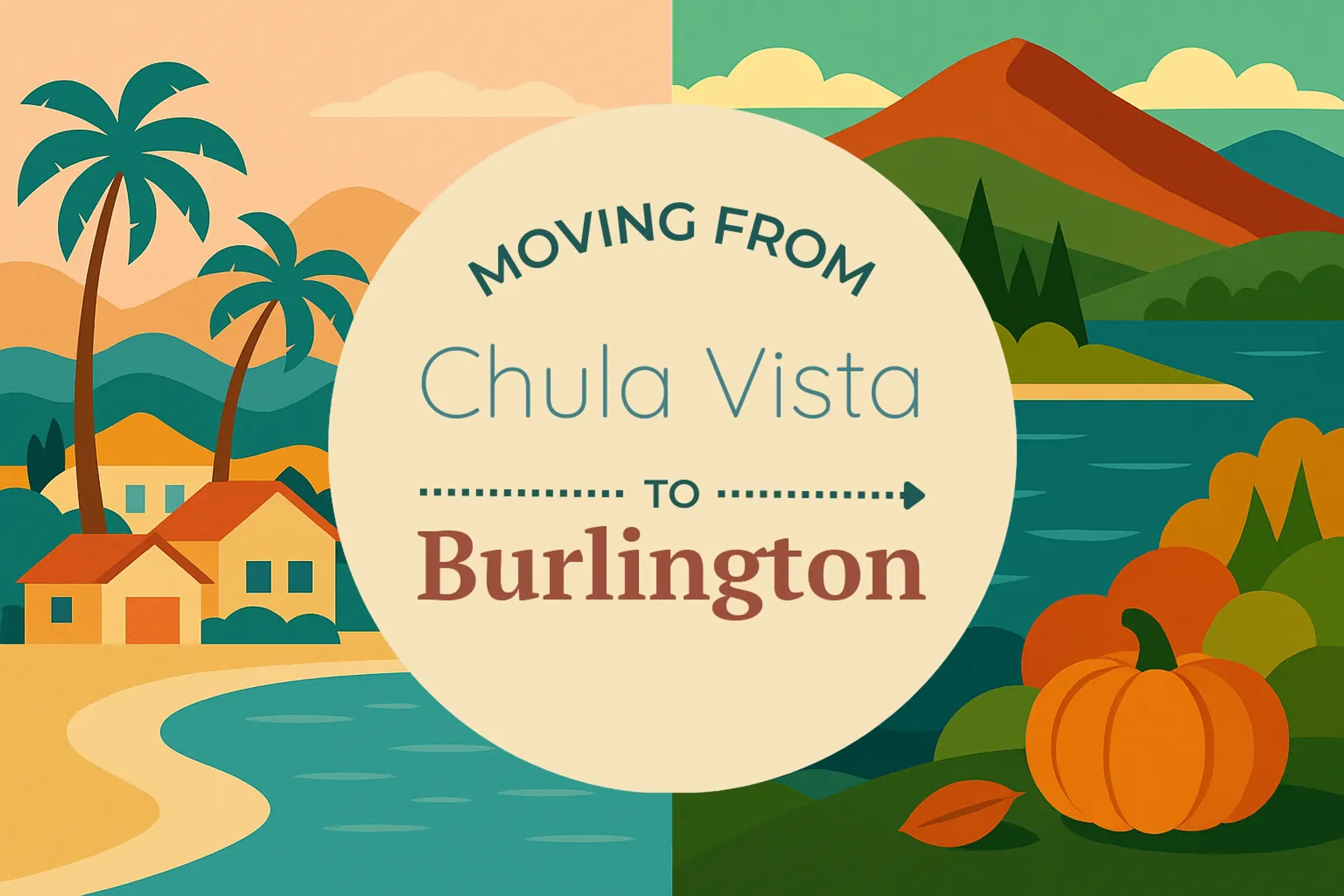 Side-by-side comparison of Chula Vista to Burlington moving companies