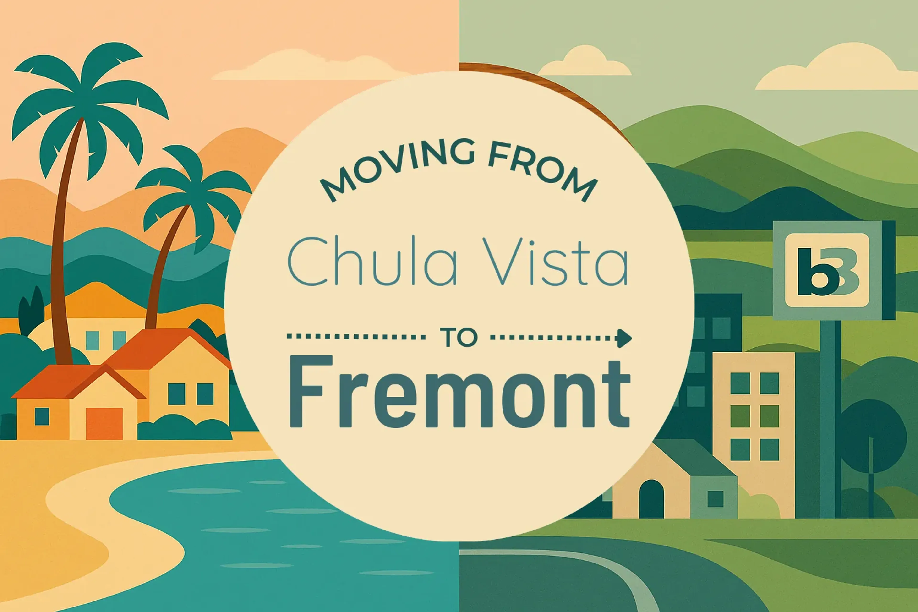 Side-by-side comparison of Chula Vista to Fremont moving companies