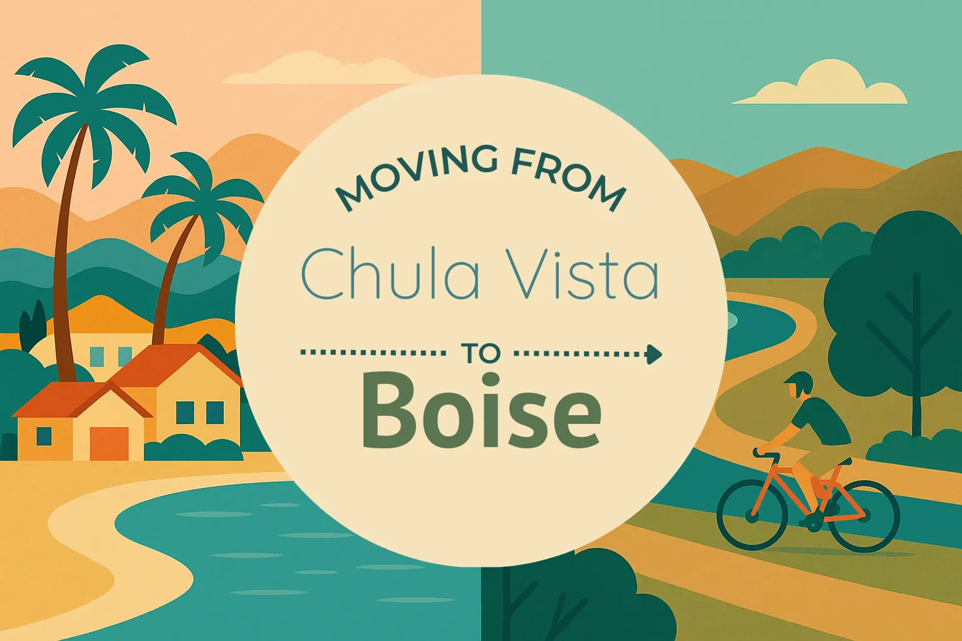 Side-by-side comparison of Chula Vista to Boise moving companies