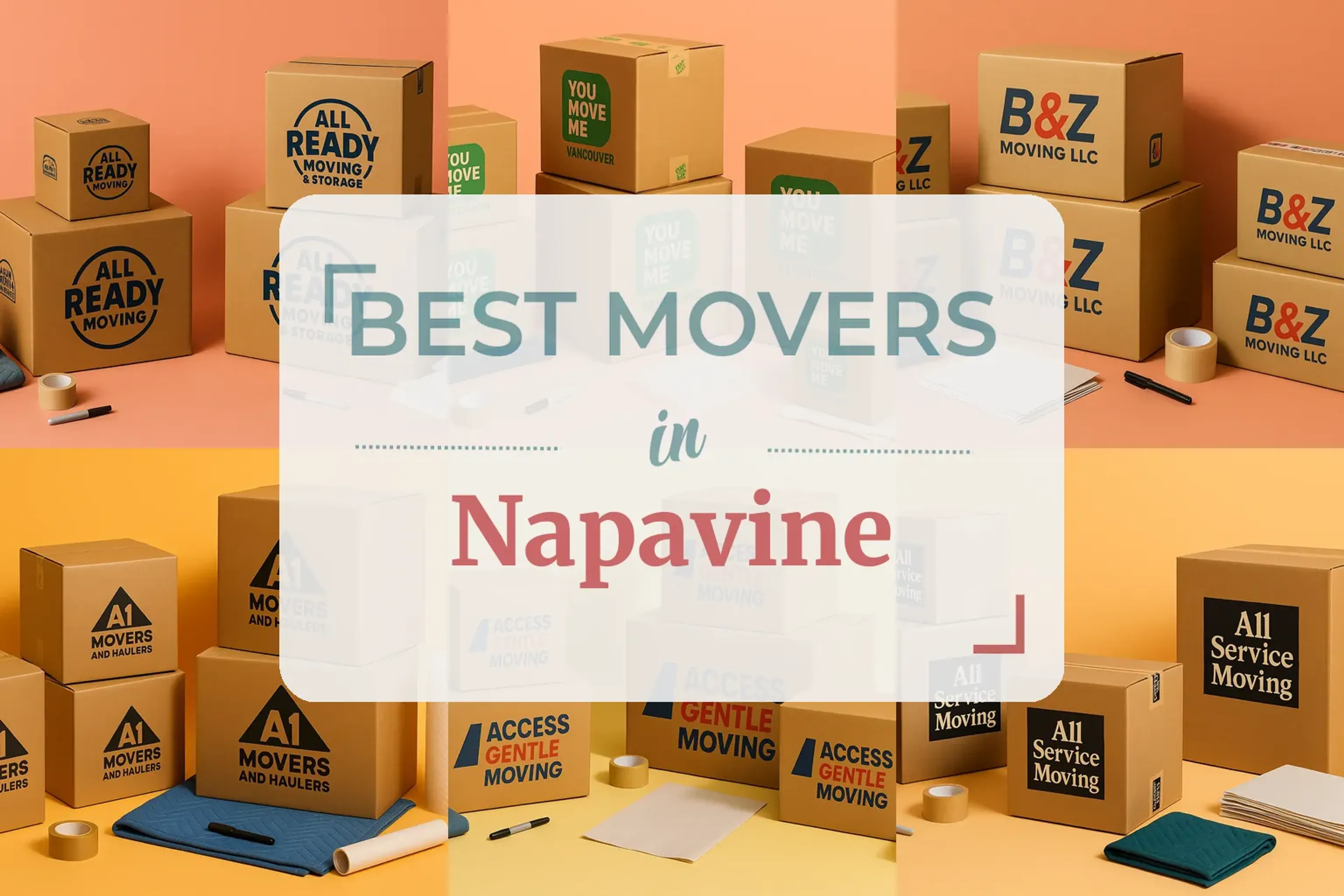 Side-by-side comparison of Napavine moving companies