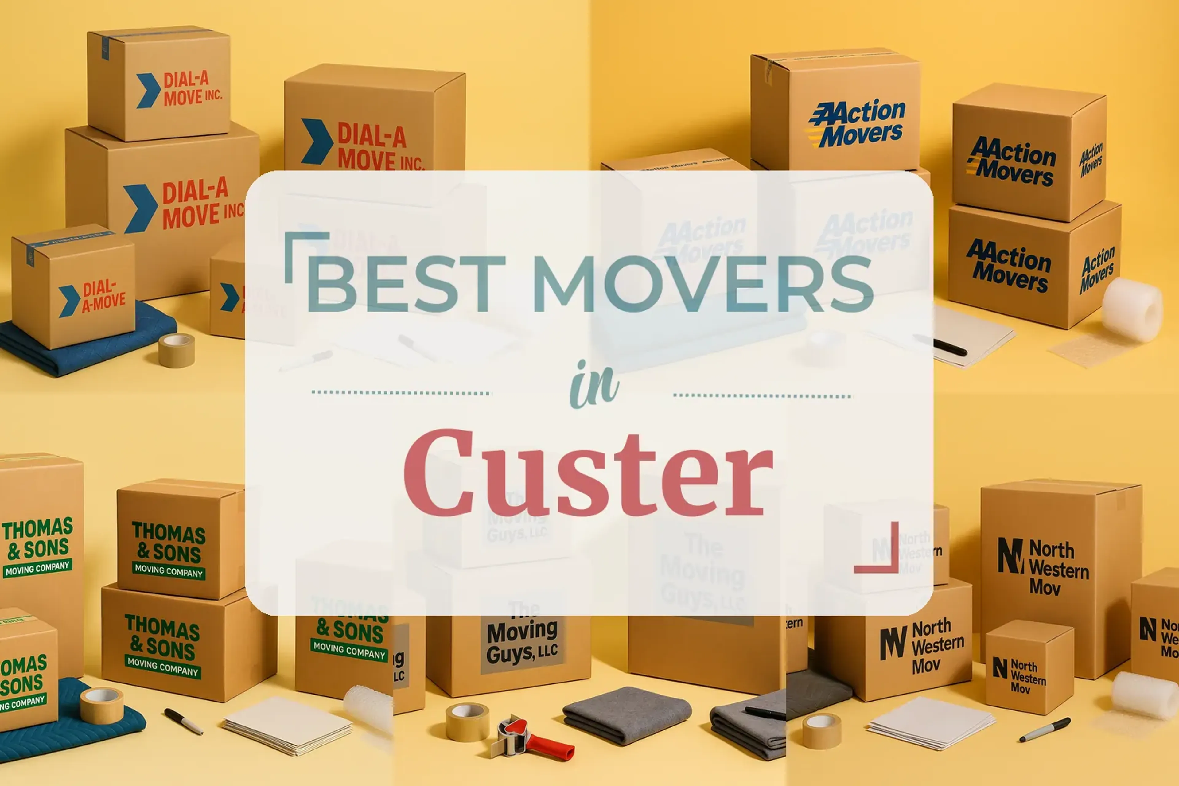 Side-by-side comparison of Custer moving companies