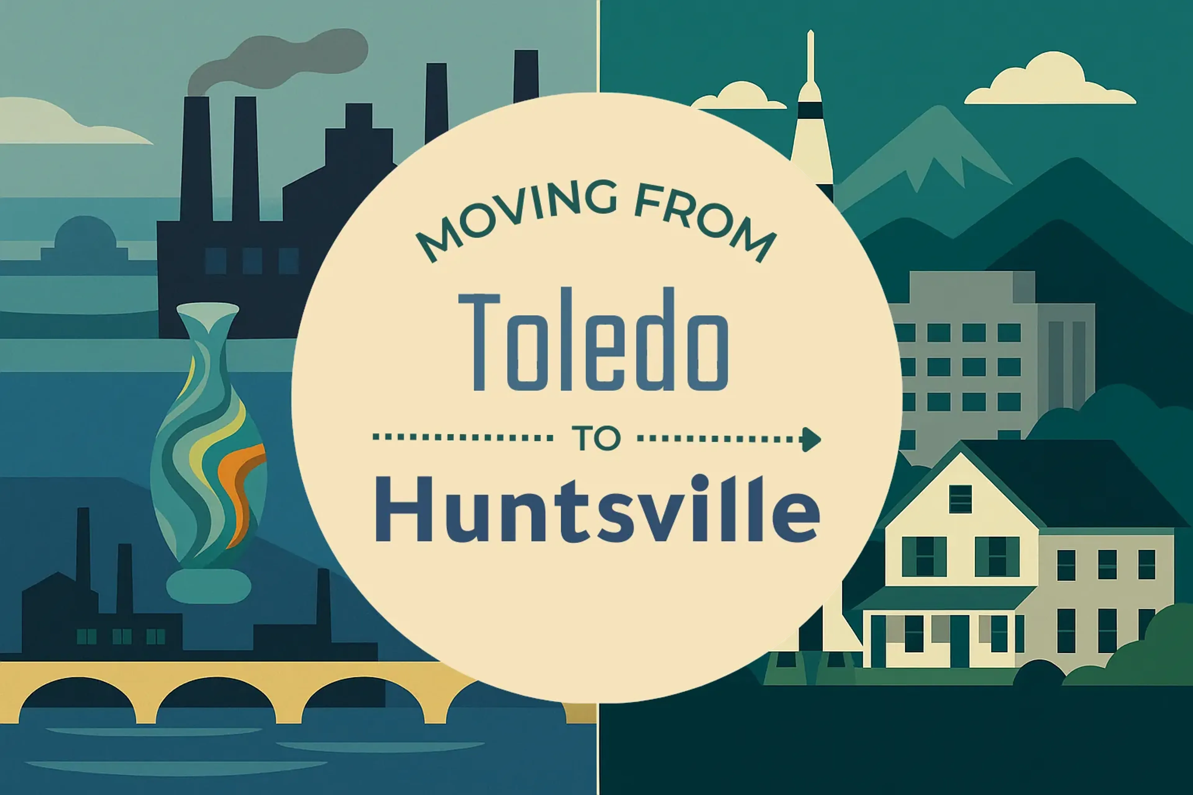 Side-by-side comparison of Toledo to Huntsville moving companies