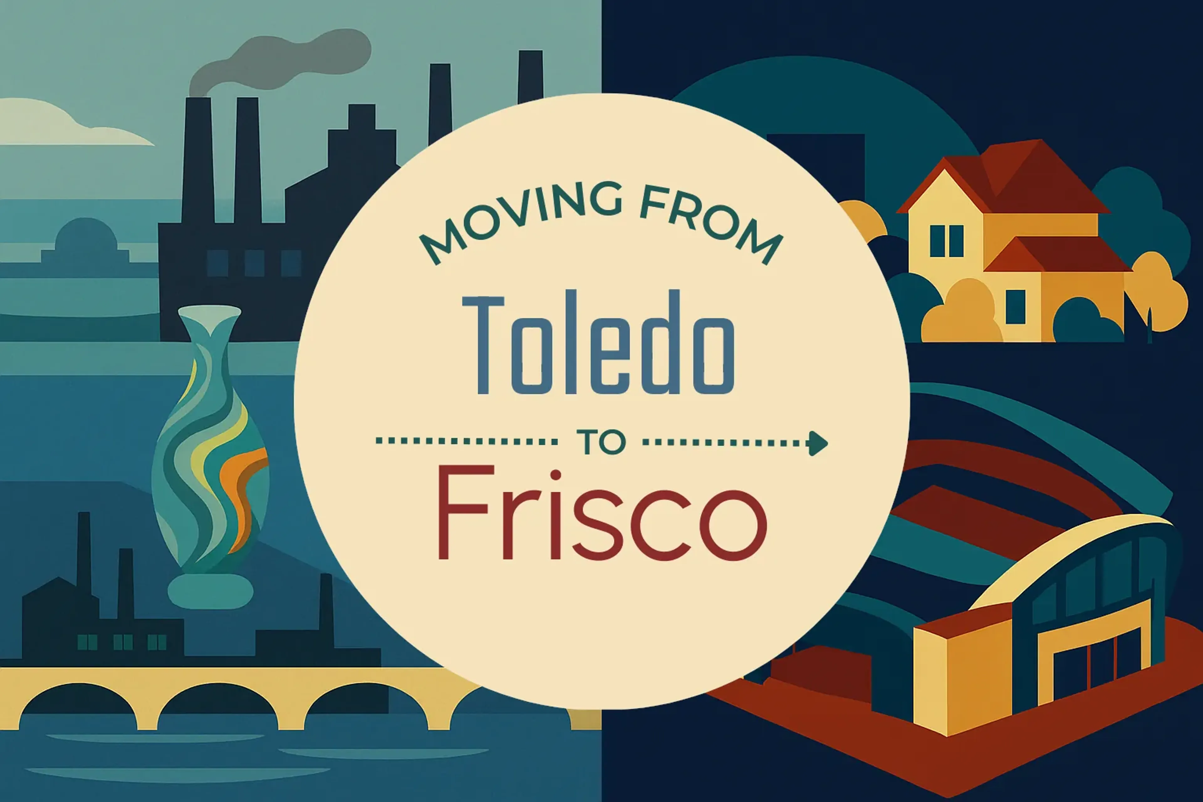 Side-by-side comparison of Toledo to Frisco moving companies