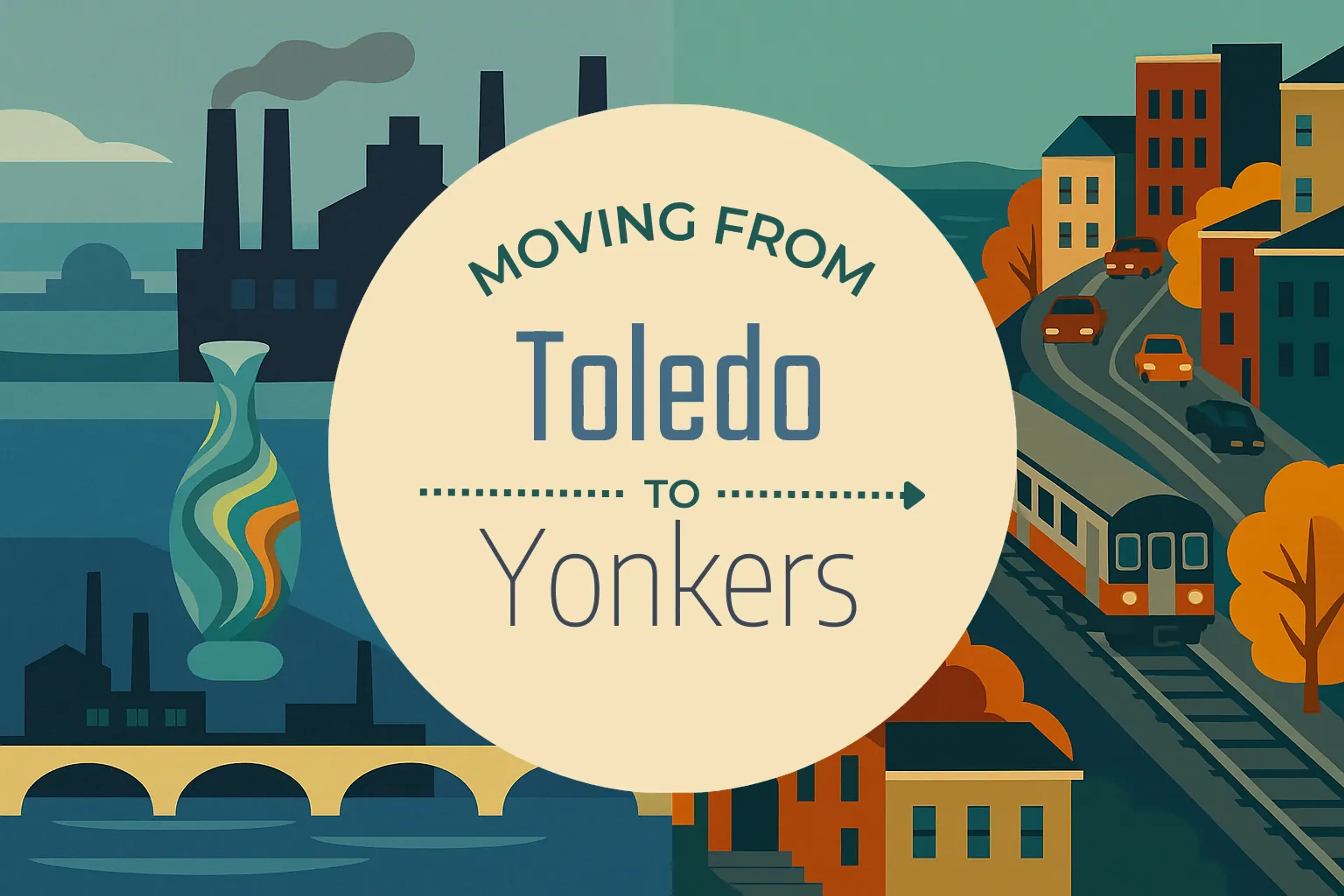 Side-by-side comparison of Toledo to Yonkers moving companies