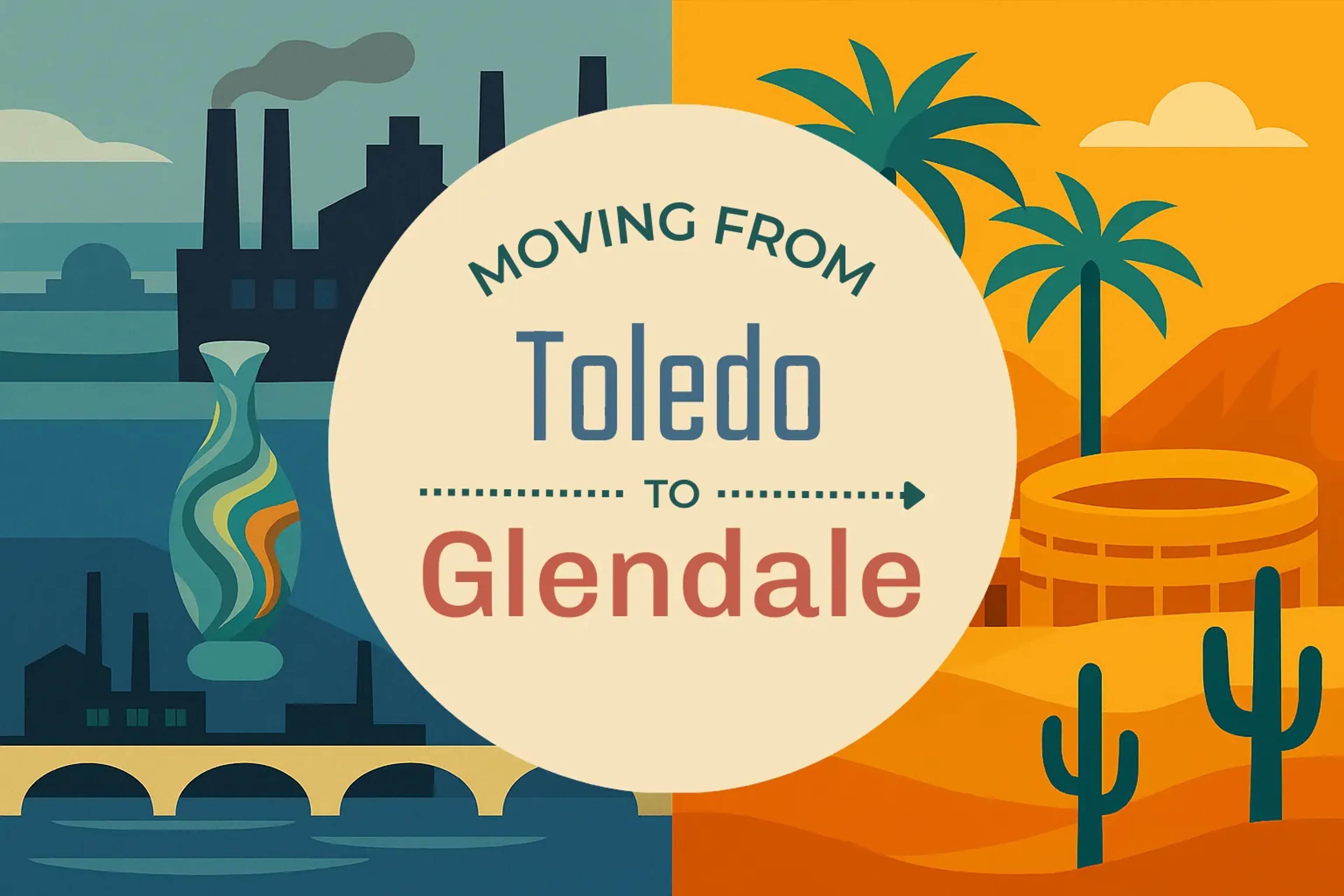 Side-by-side comparison of Toledo to Glendale moving companies
