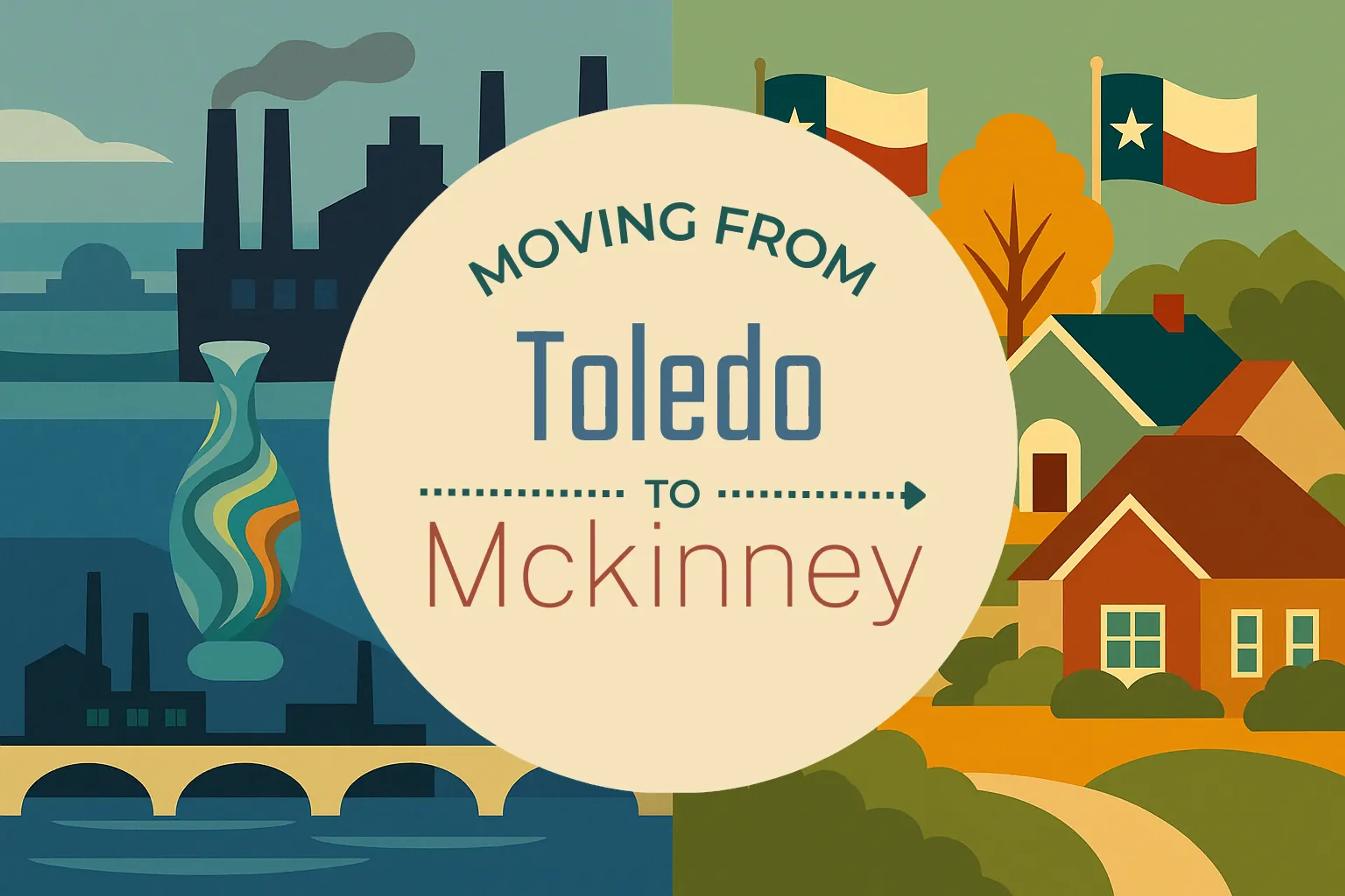 Side-by-side comparison of Toledo to Mckinney moving companies