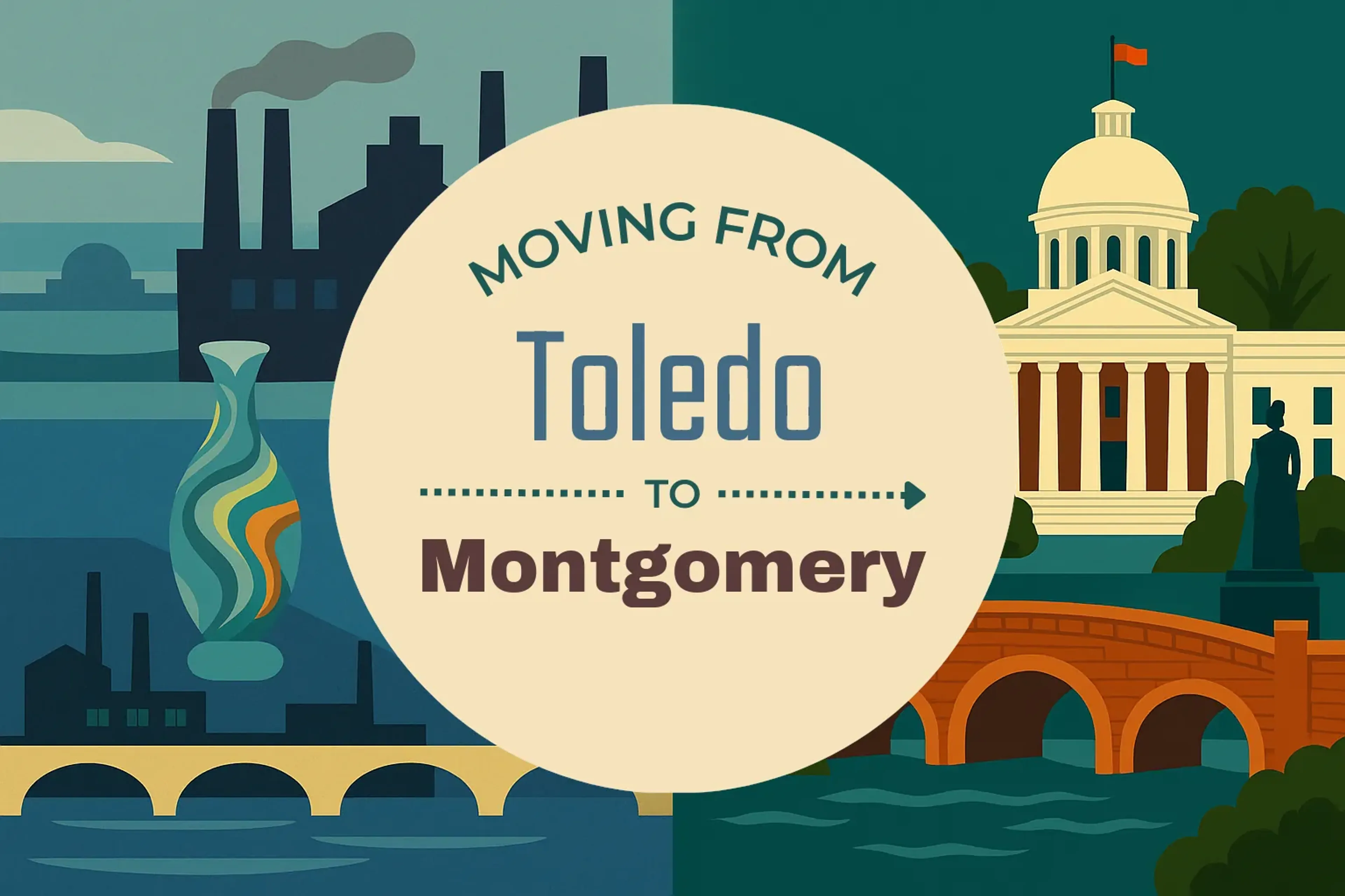 Side-by-side comparison of Toledo to Montgomery moving companies