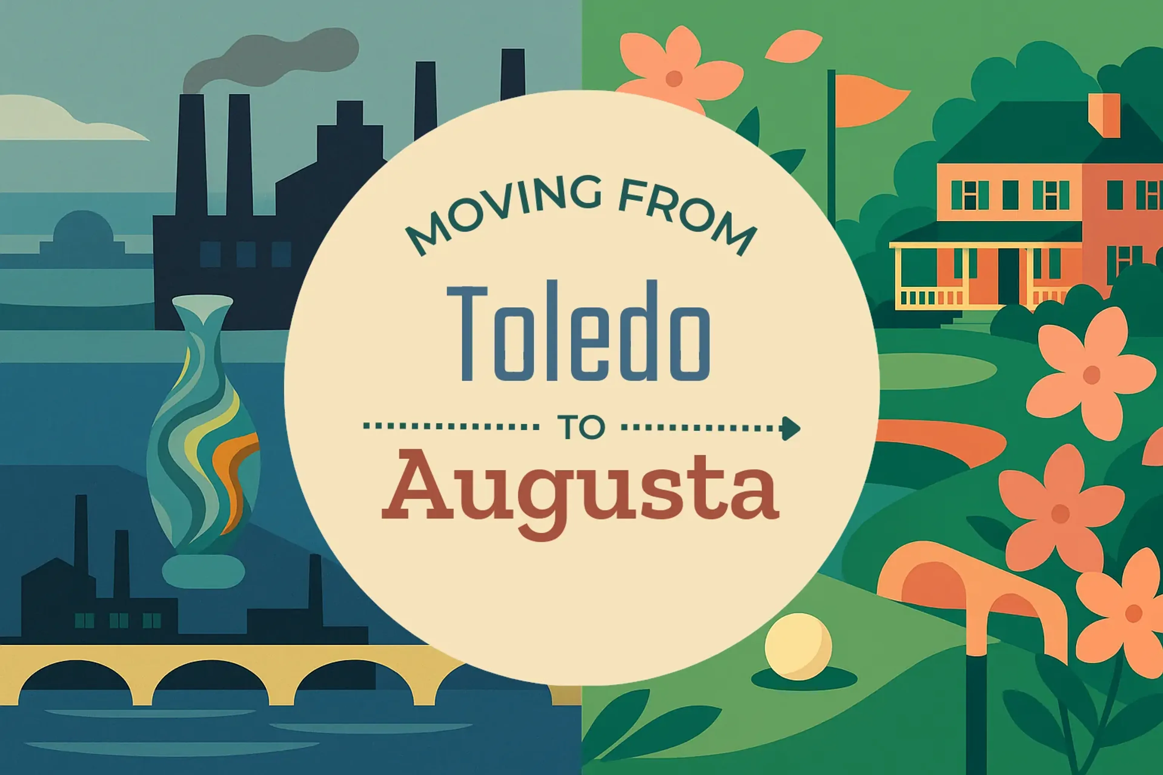 Side-by-side comparison of Toledo to Augusta moving companies