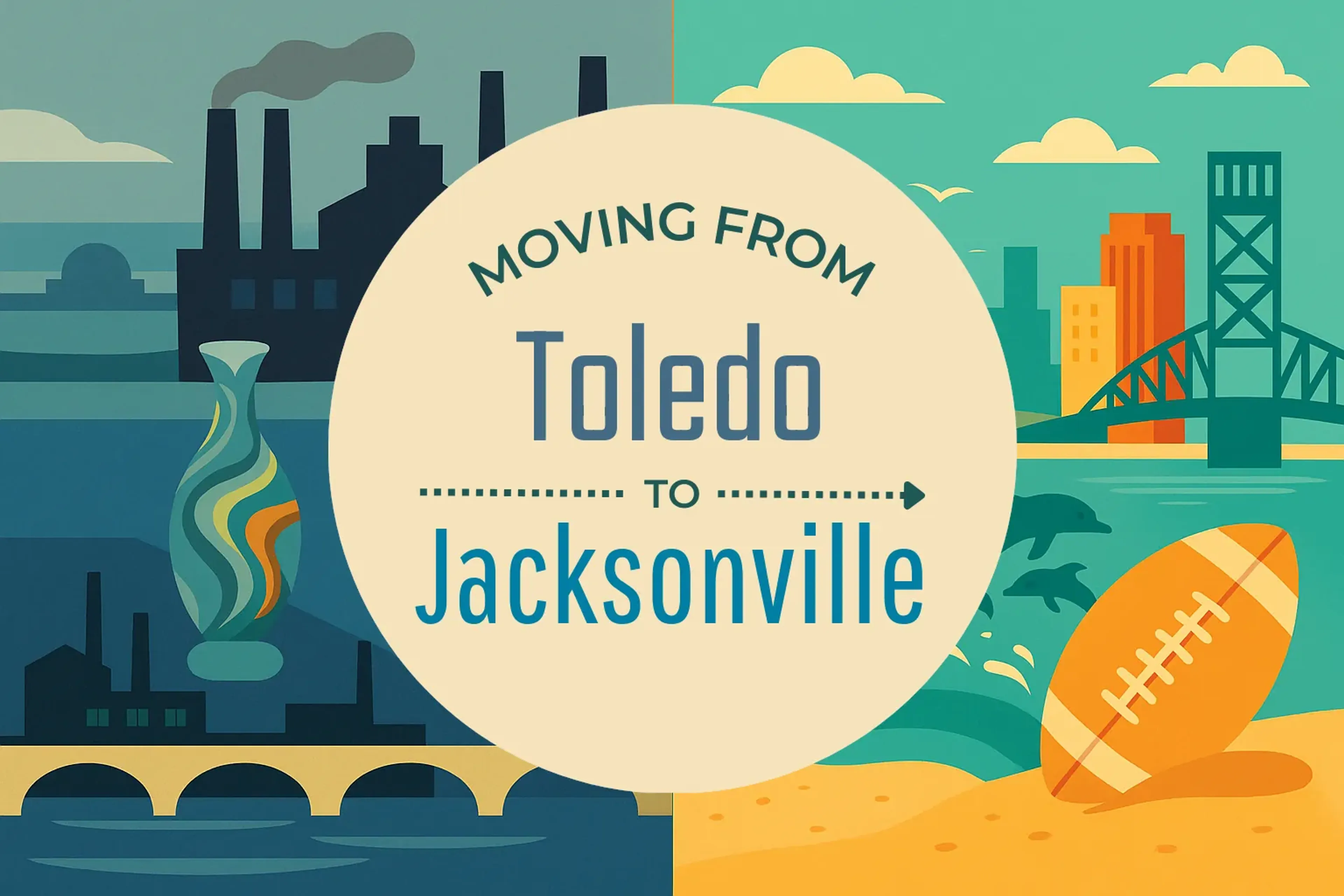 Side-by-side comparison of Toledo to Jacksonville moving companies