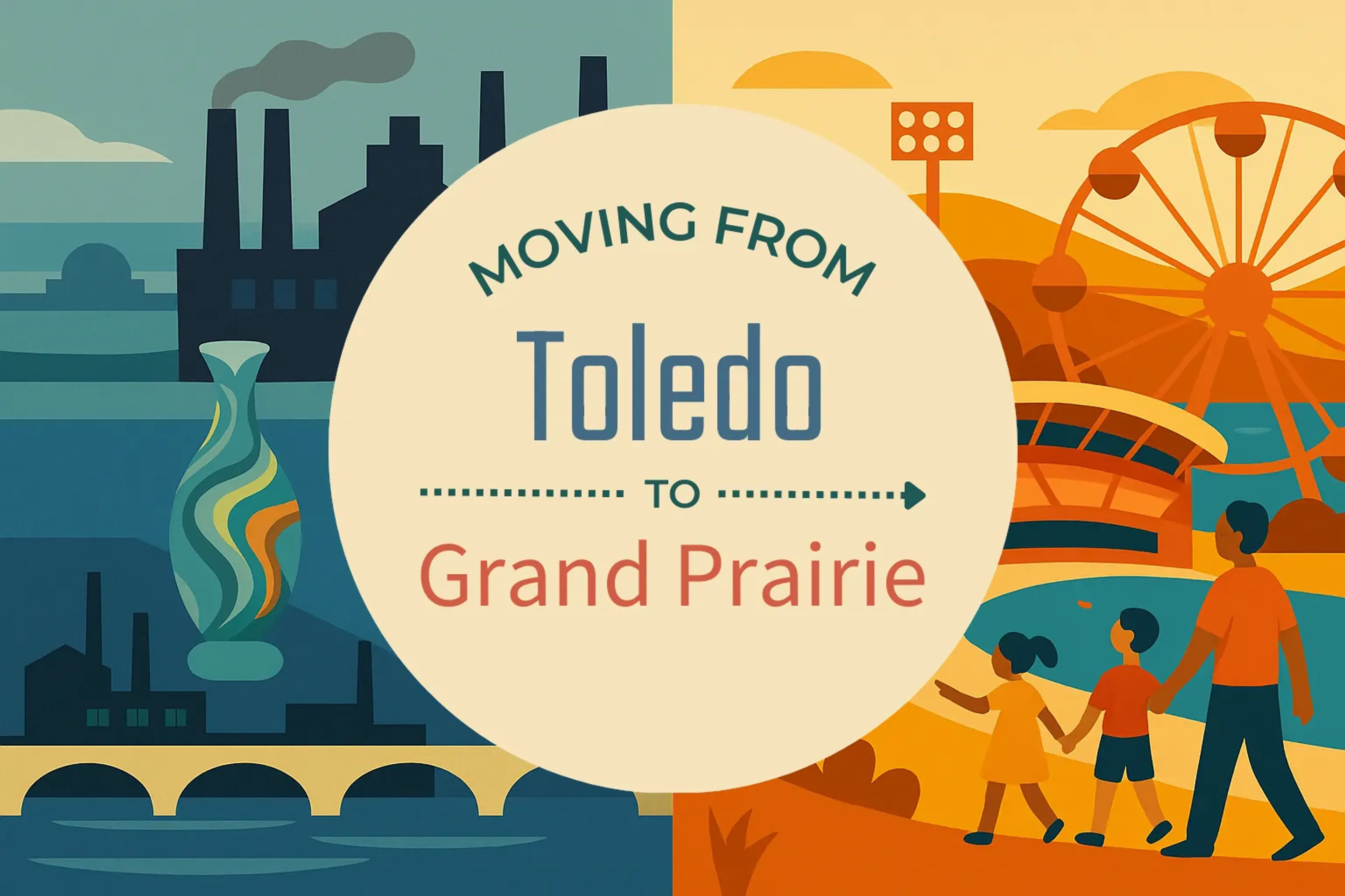 Side-by-side comparison of Toledo to Grand Prairie moving companies