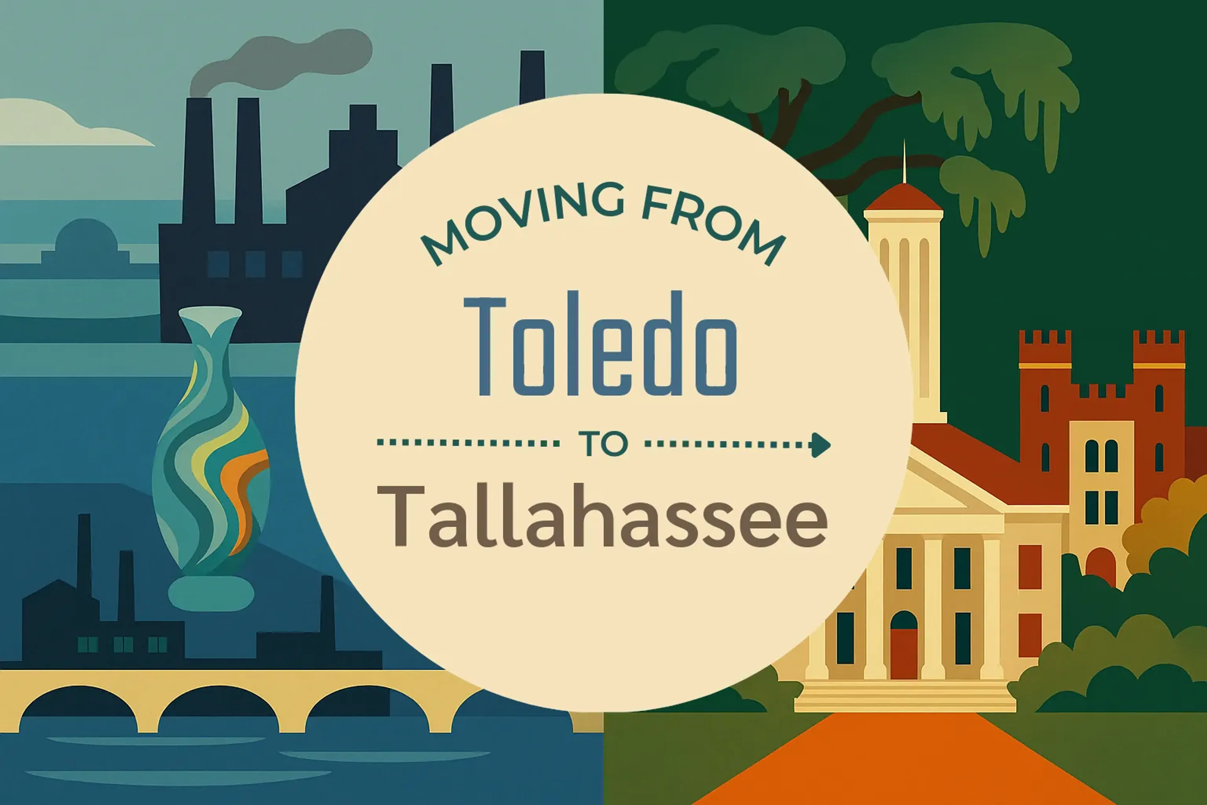 Side-by-side comparison of Toledo to Tallahassee moving companies