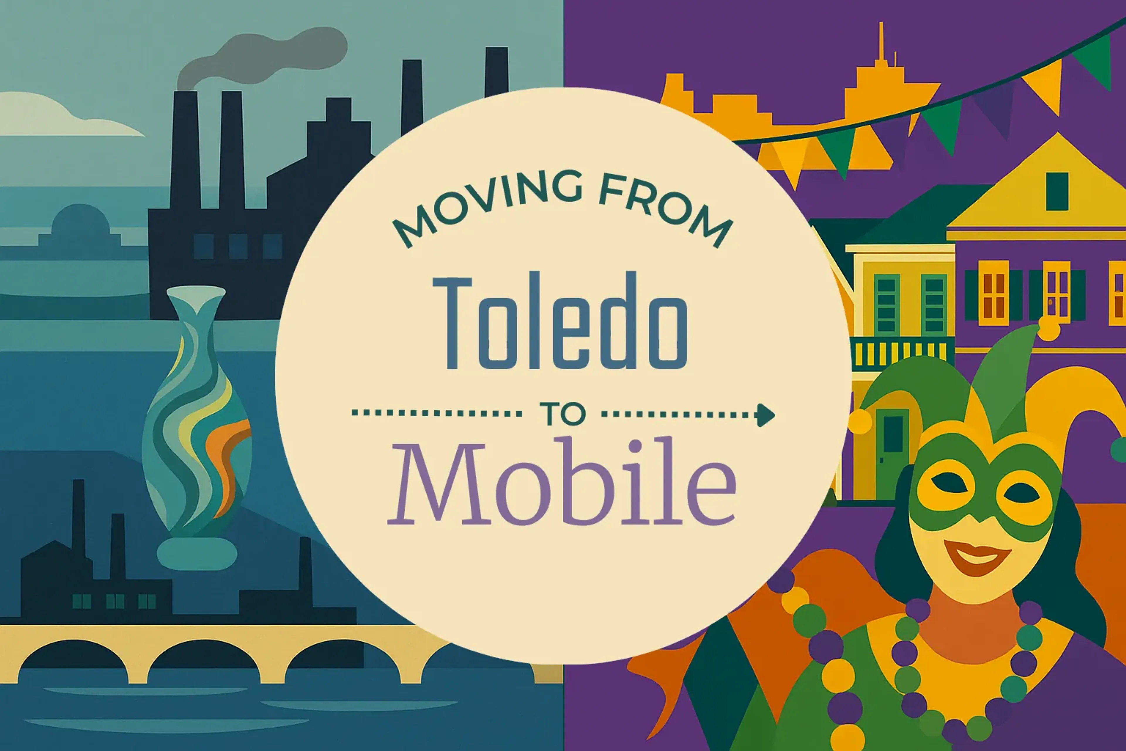 Side-by-side comparison of Toledo to Mobile moving companies
