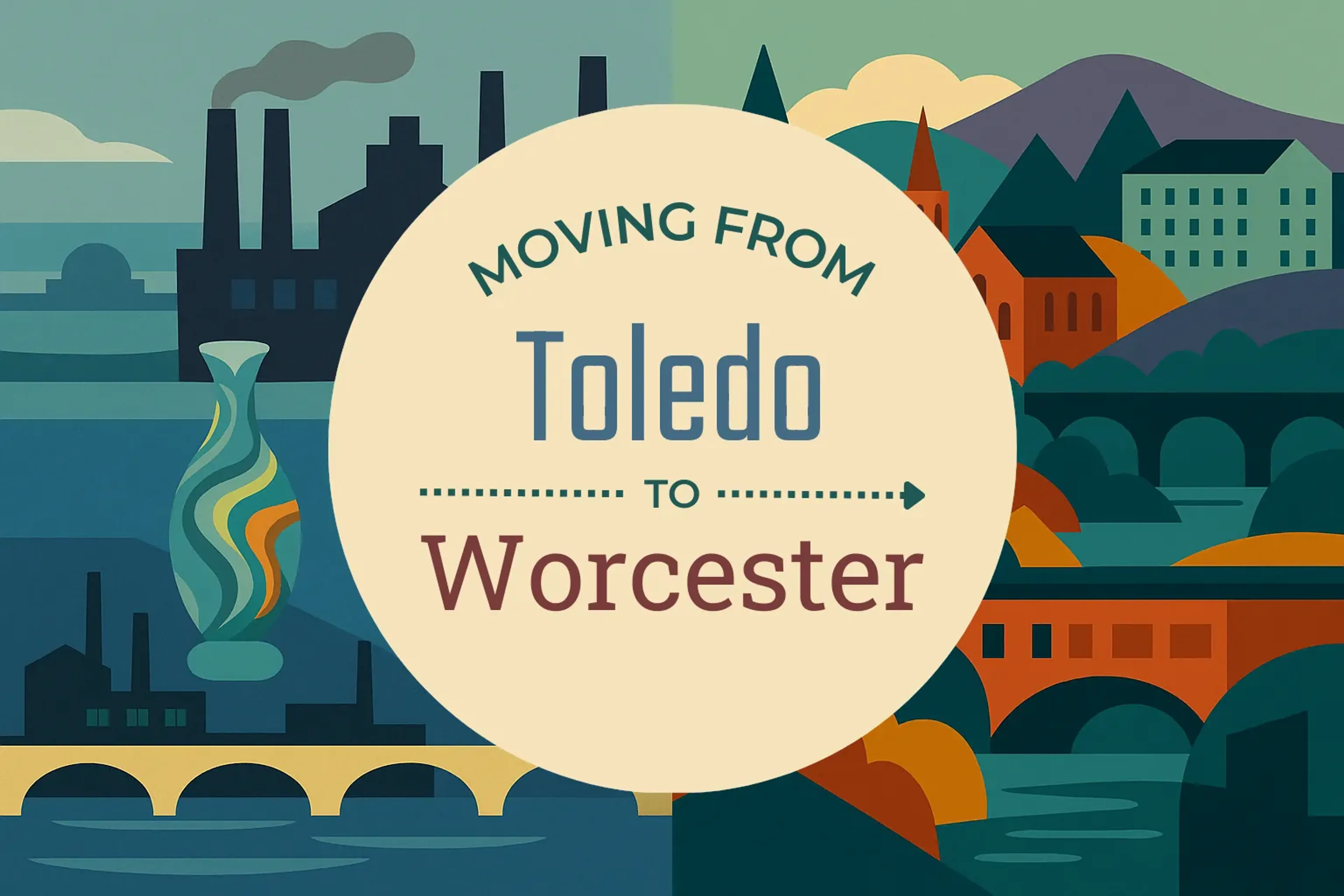 Side-by-side comparison of Toledo to Worcester moving companies