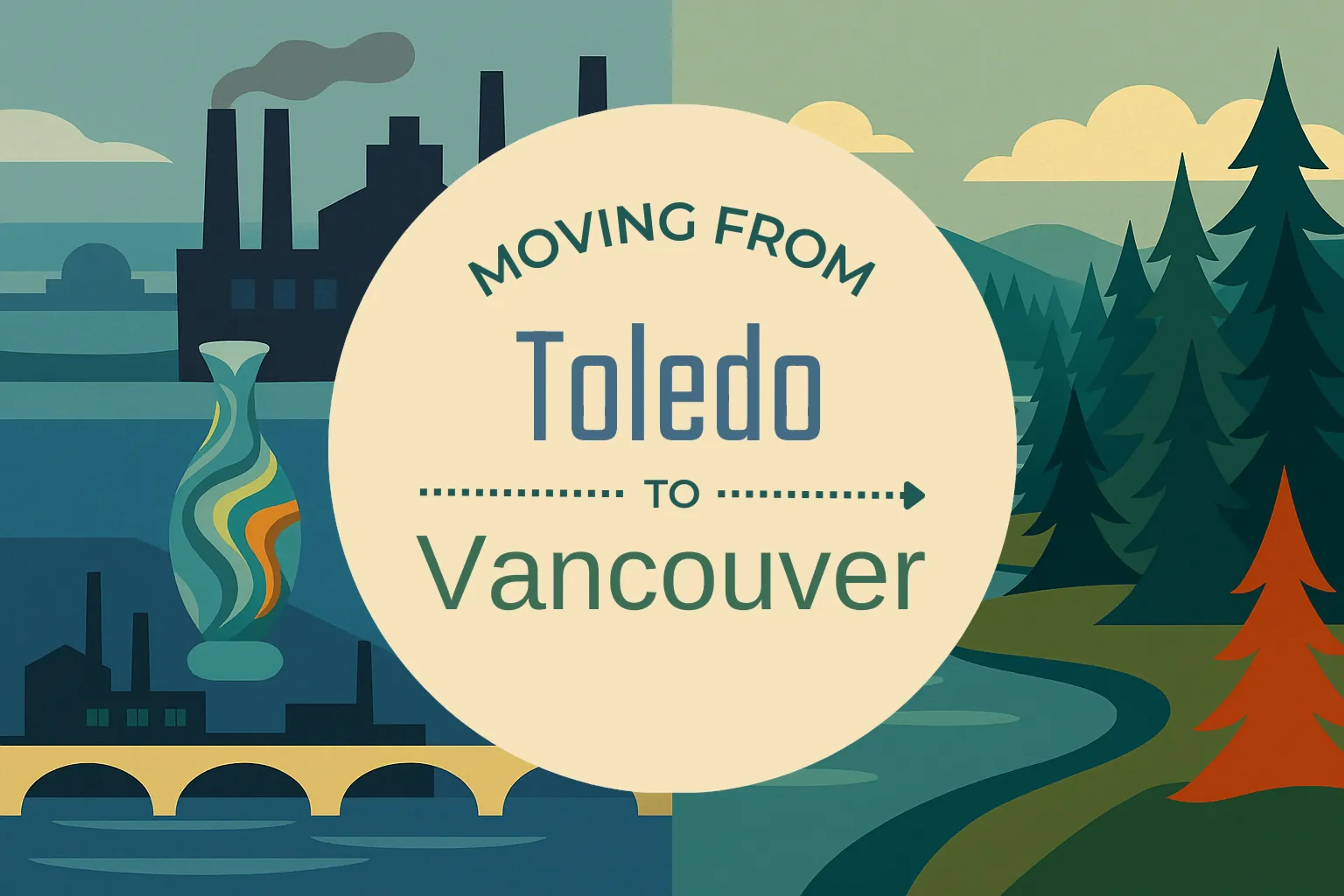Side-by-side comparison of Toledo to Vancouver moving companies