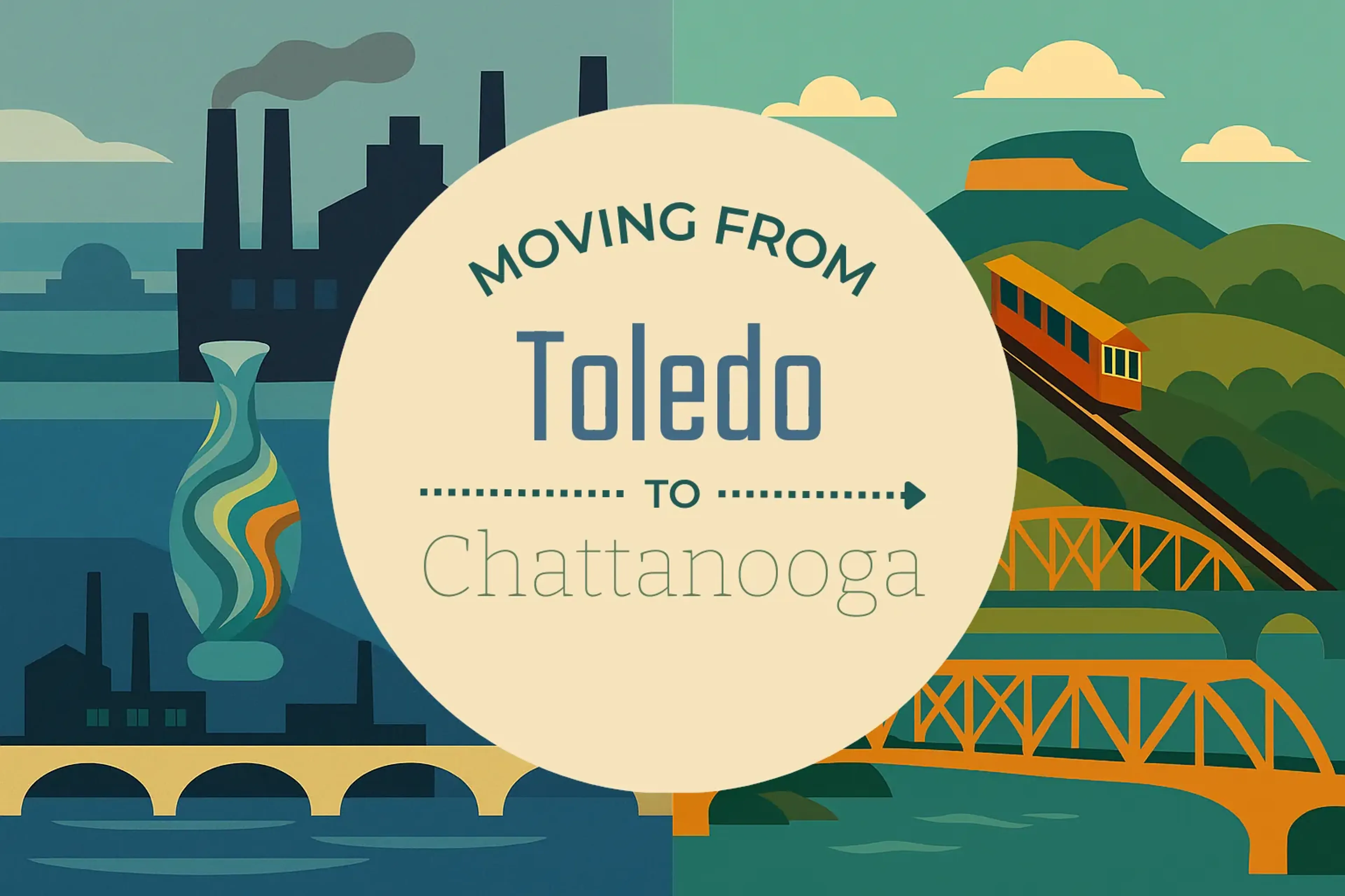 Side-by-side comparison of Toledo to Chattanooga moving companies