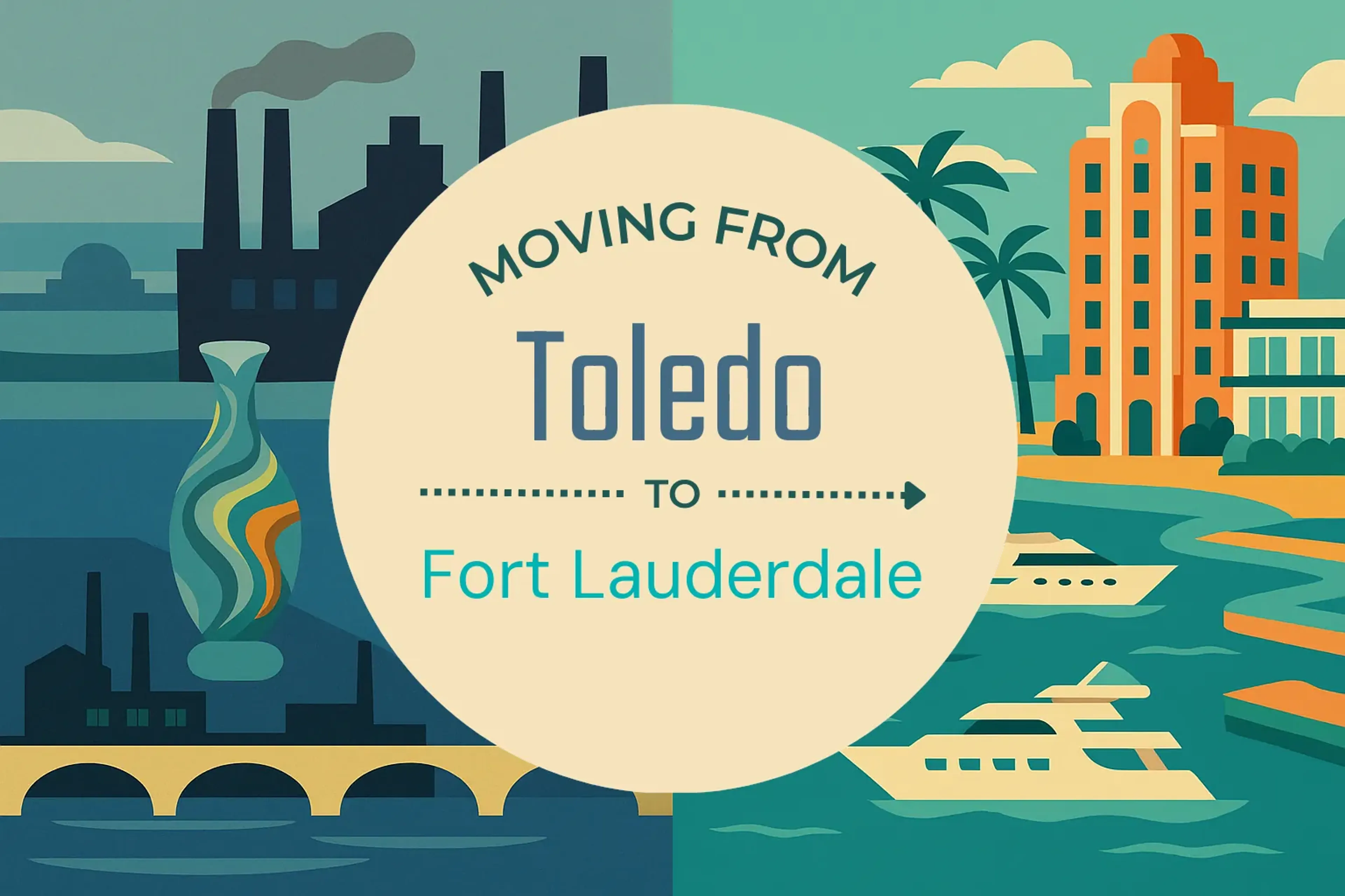 Side-by-side comparison of Toledo to Fort Lauderdale moving companies