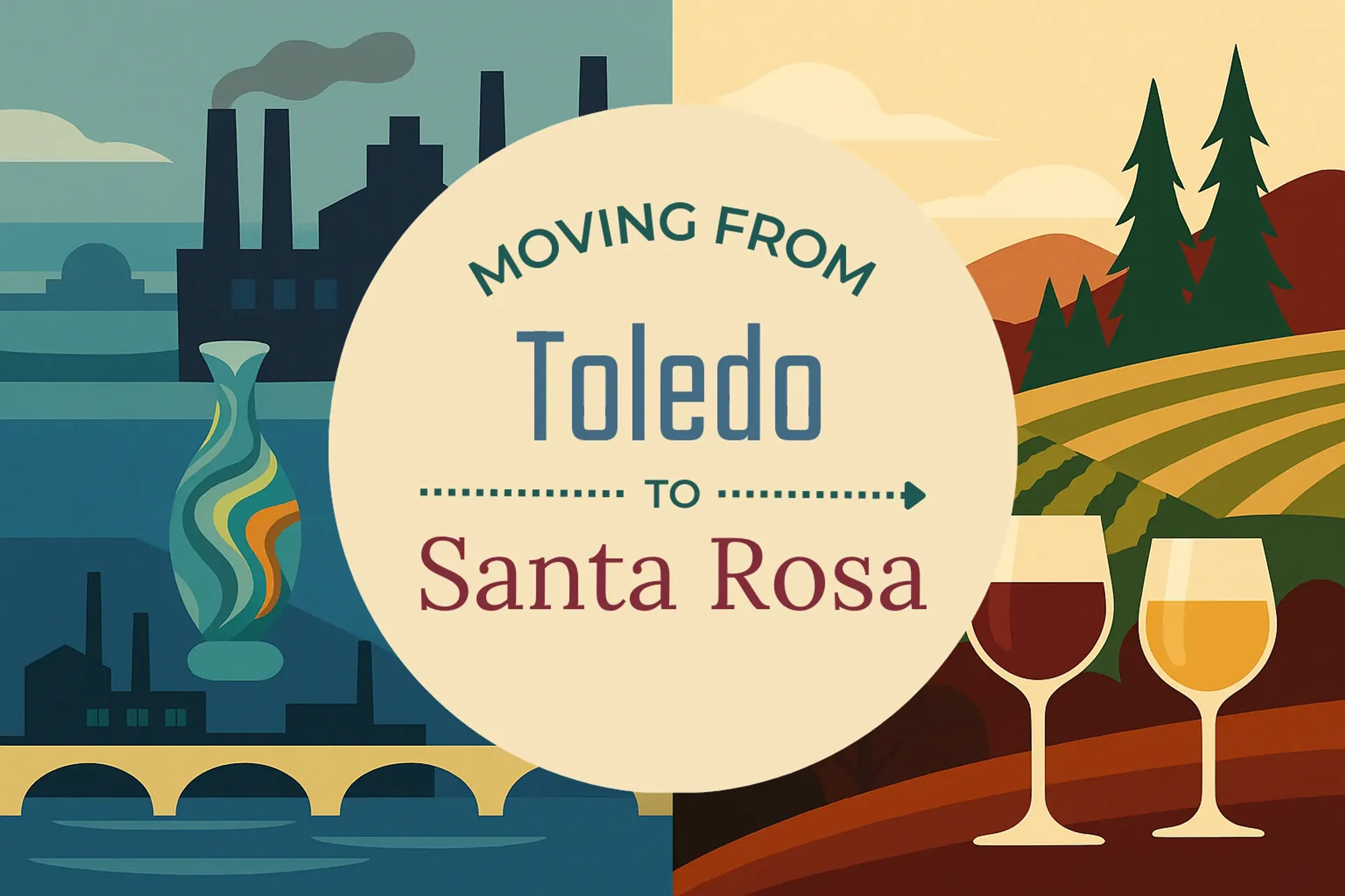 Side-by-side comparison of Toledo to Santa Rosa moving companies
