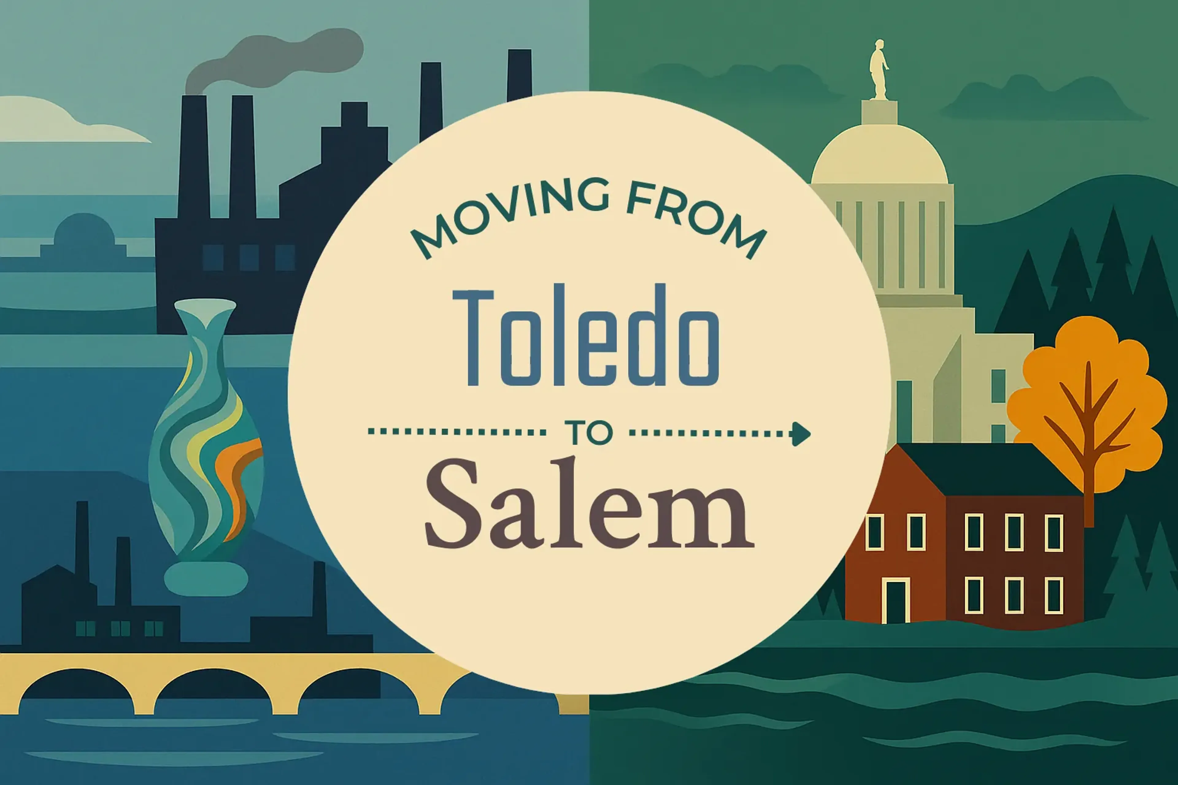Side-by-side comparison of Toledo to Salem moving companies
