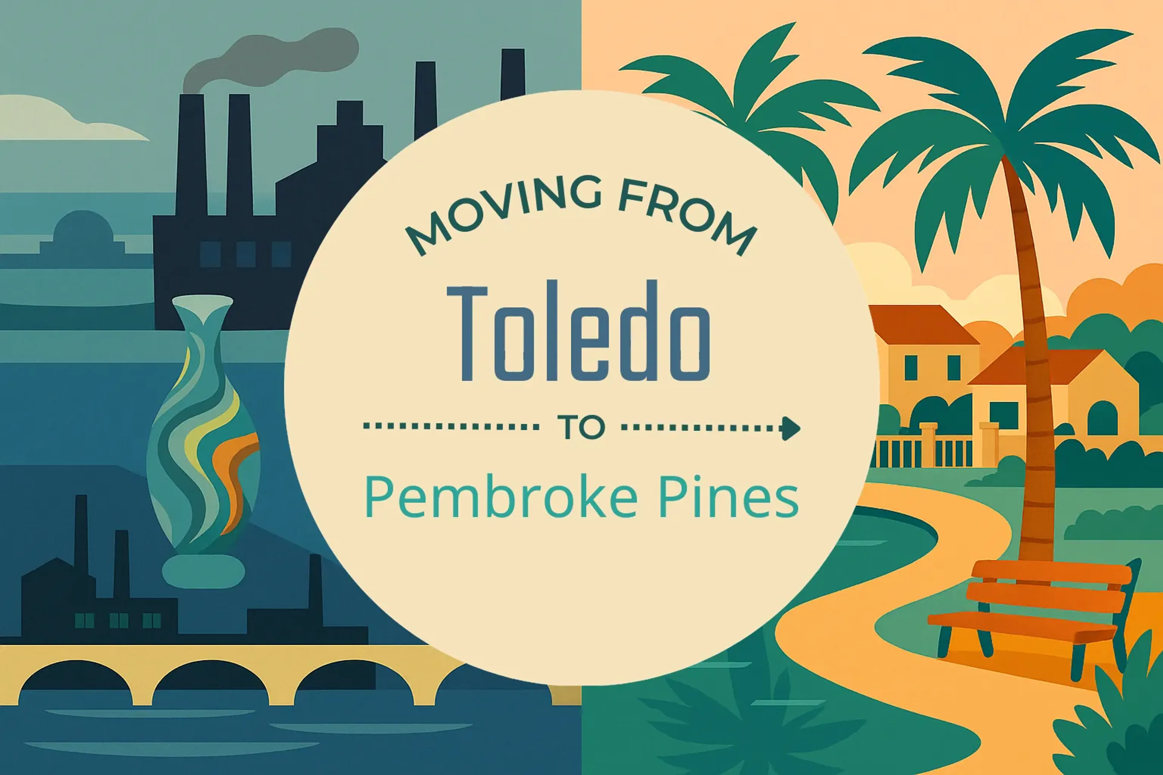 Side-by-side comparison of Toledo to Pembroke Pines moving companies