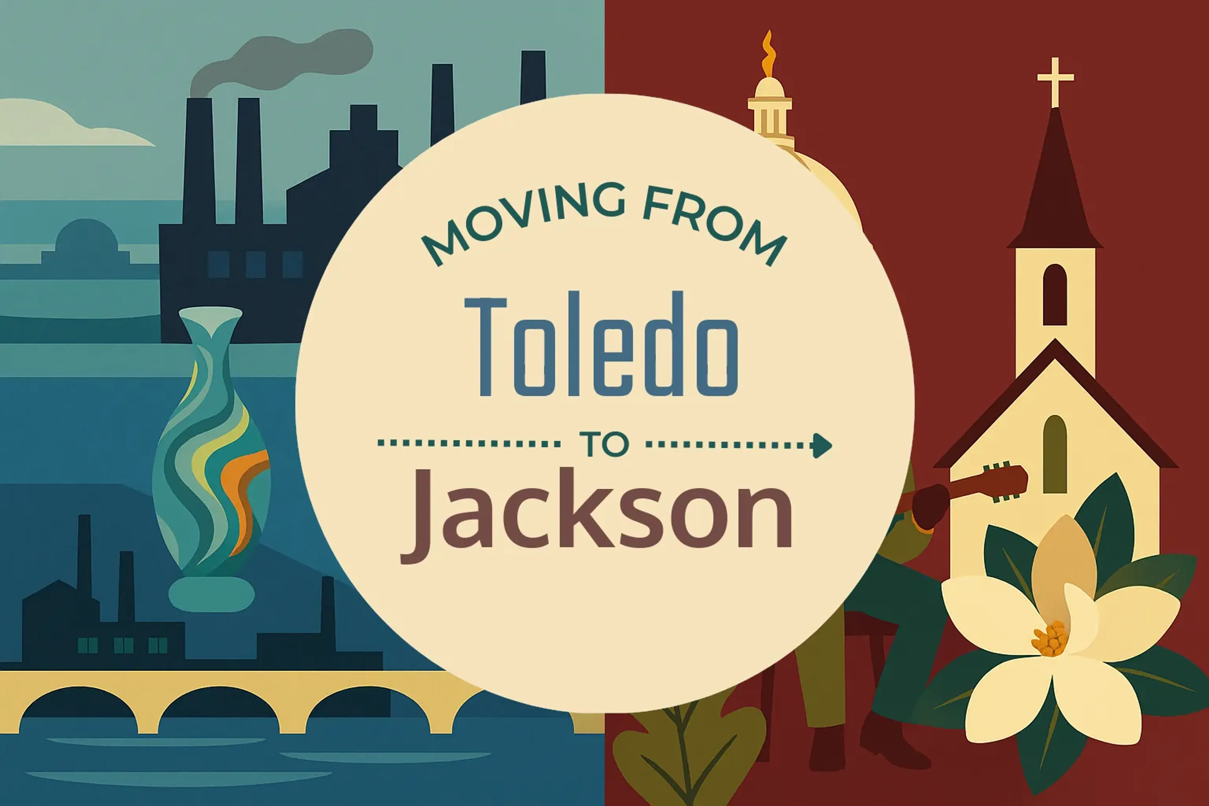 Side-by-side comparison of Toledo to Jackson moving companies