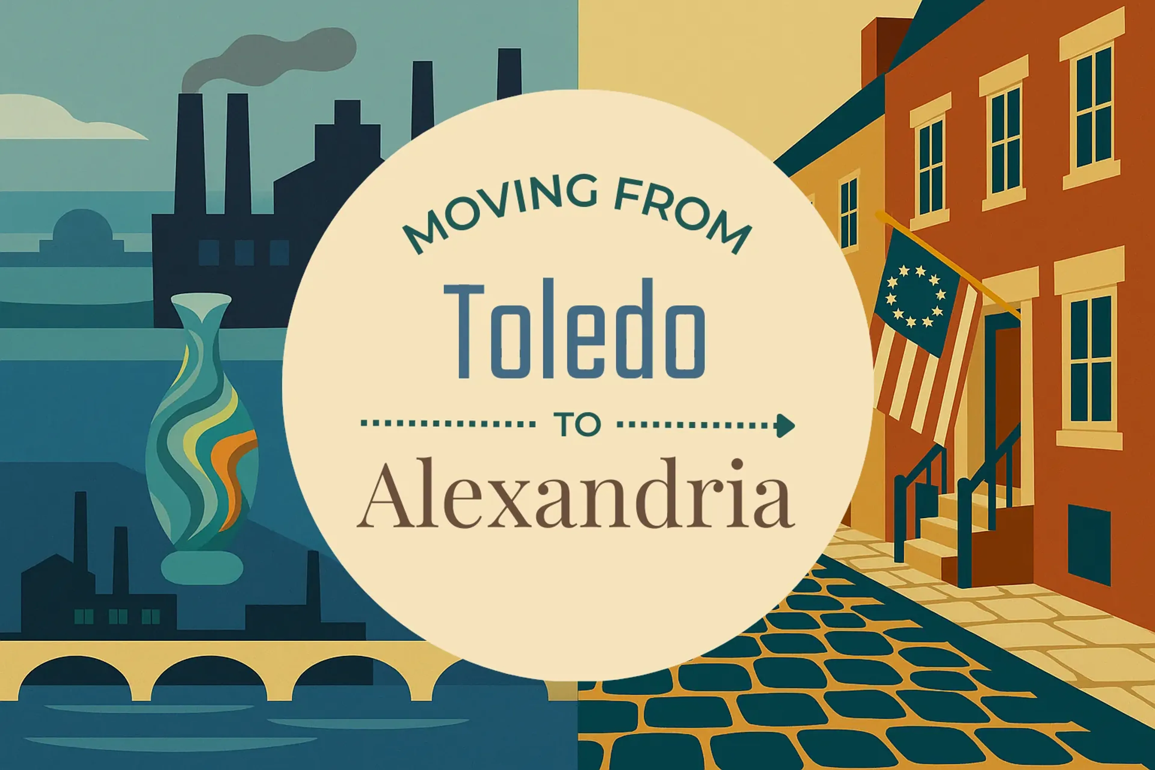 Side-by-side comparison of Toledo to Alexandria moving companies