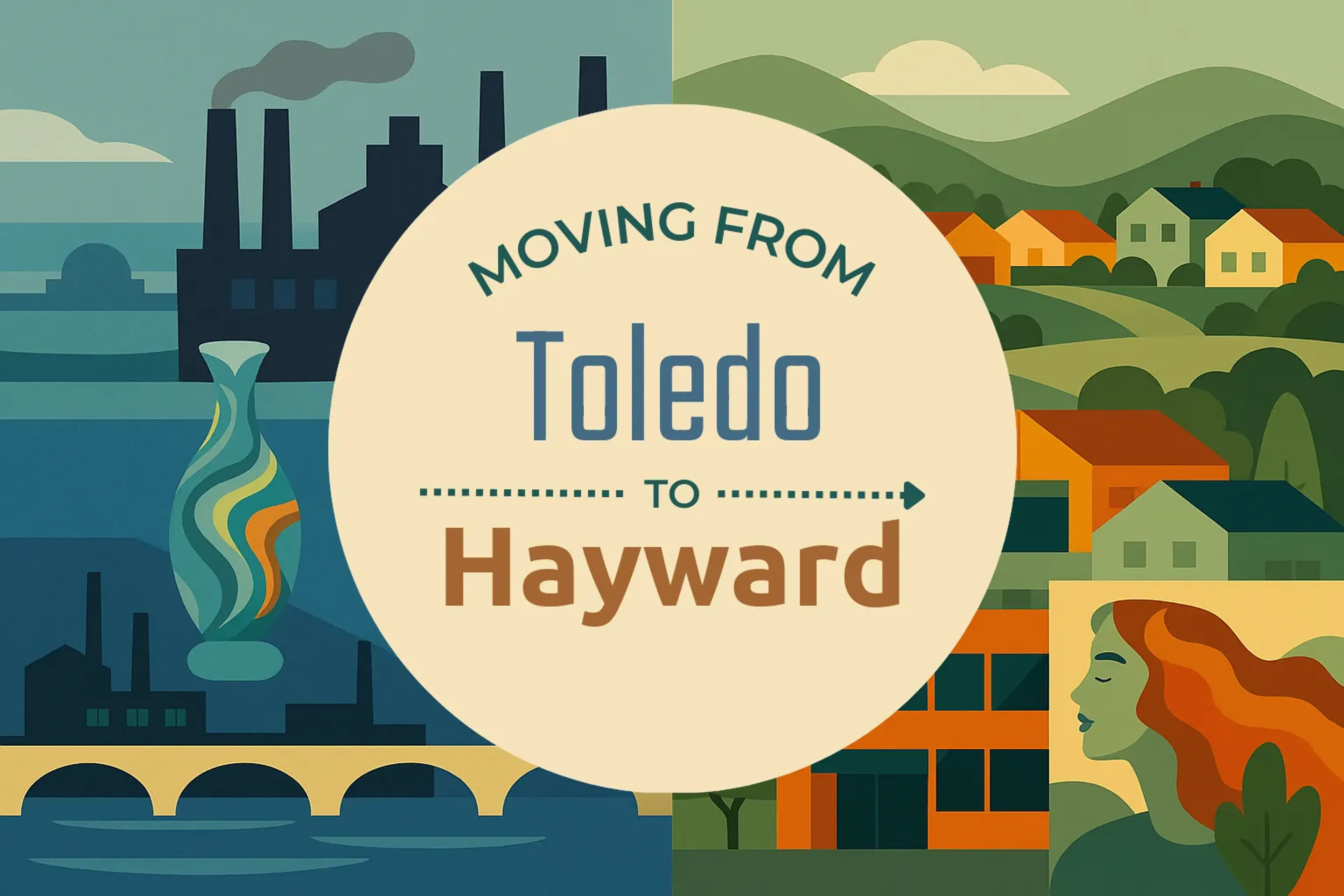 Side-by-side comparison of Toledo to Hayward moving companies