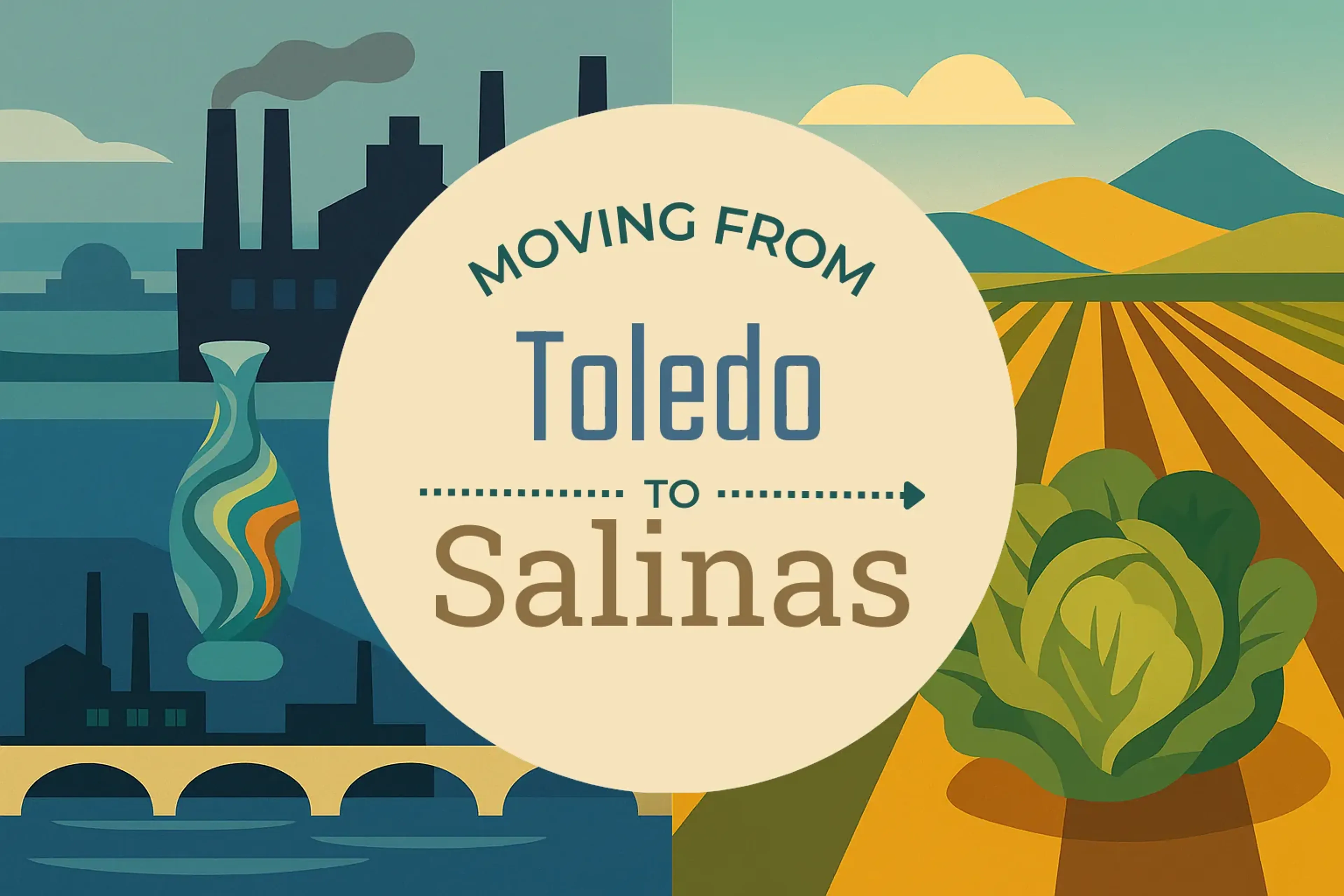Side-by-side comparison of Toledo to Salinas moving companies