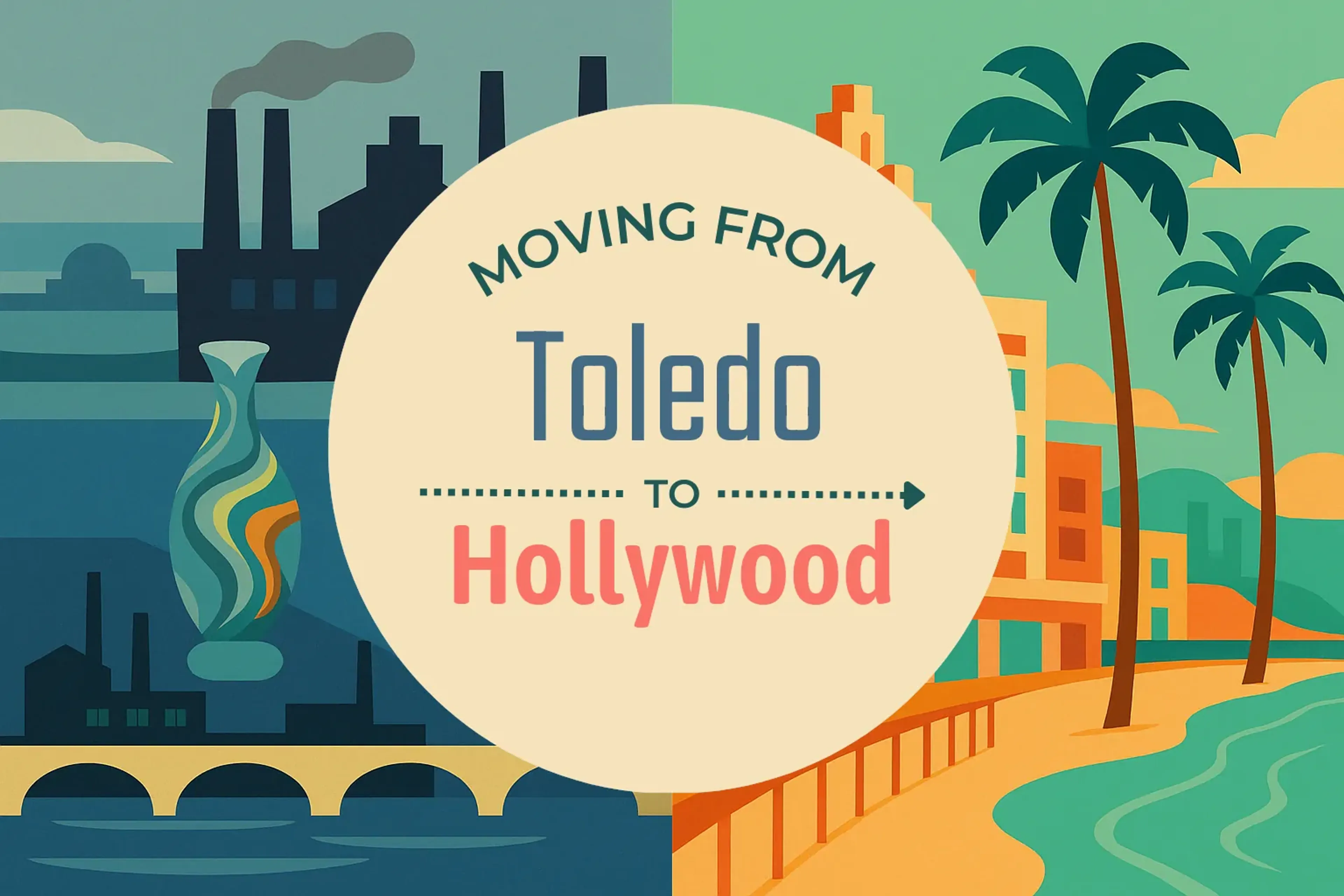 Side-by-side comparison of Toledo to Hollywood moving companies