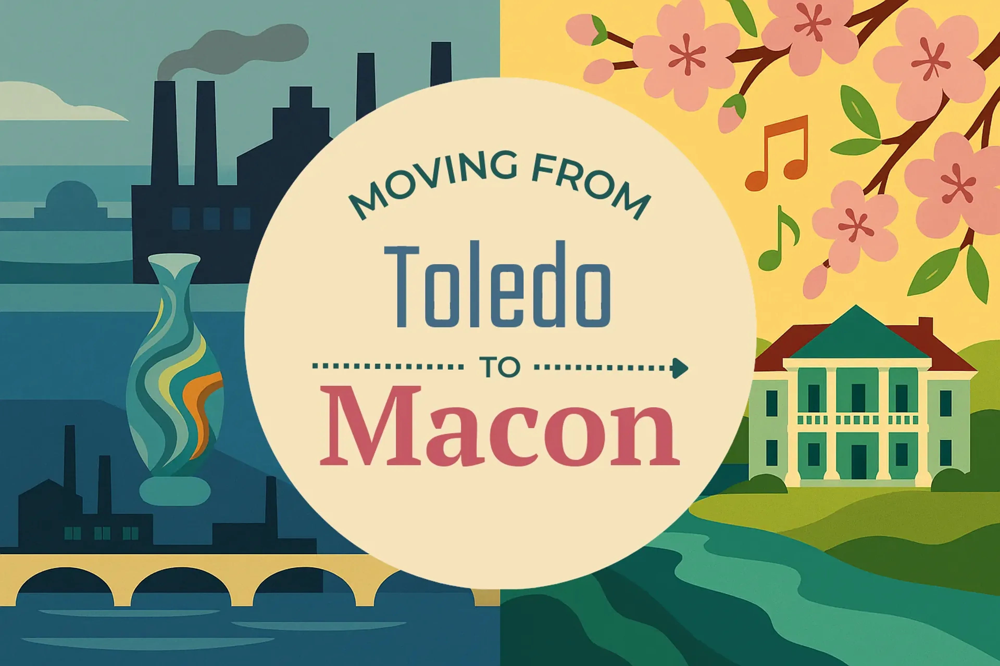 Side-by-side comparison of Toledo to Macon moving companies