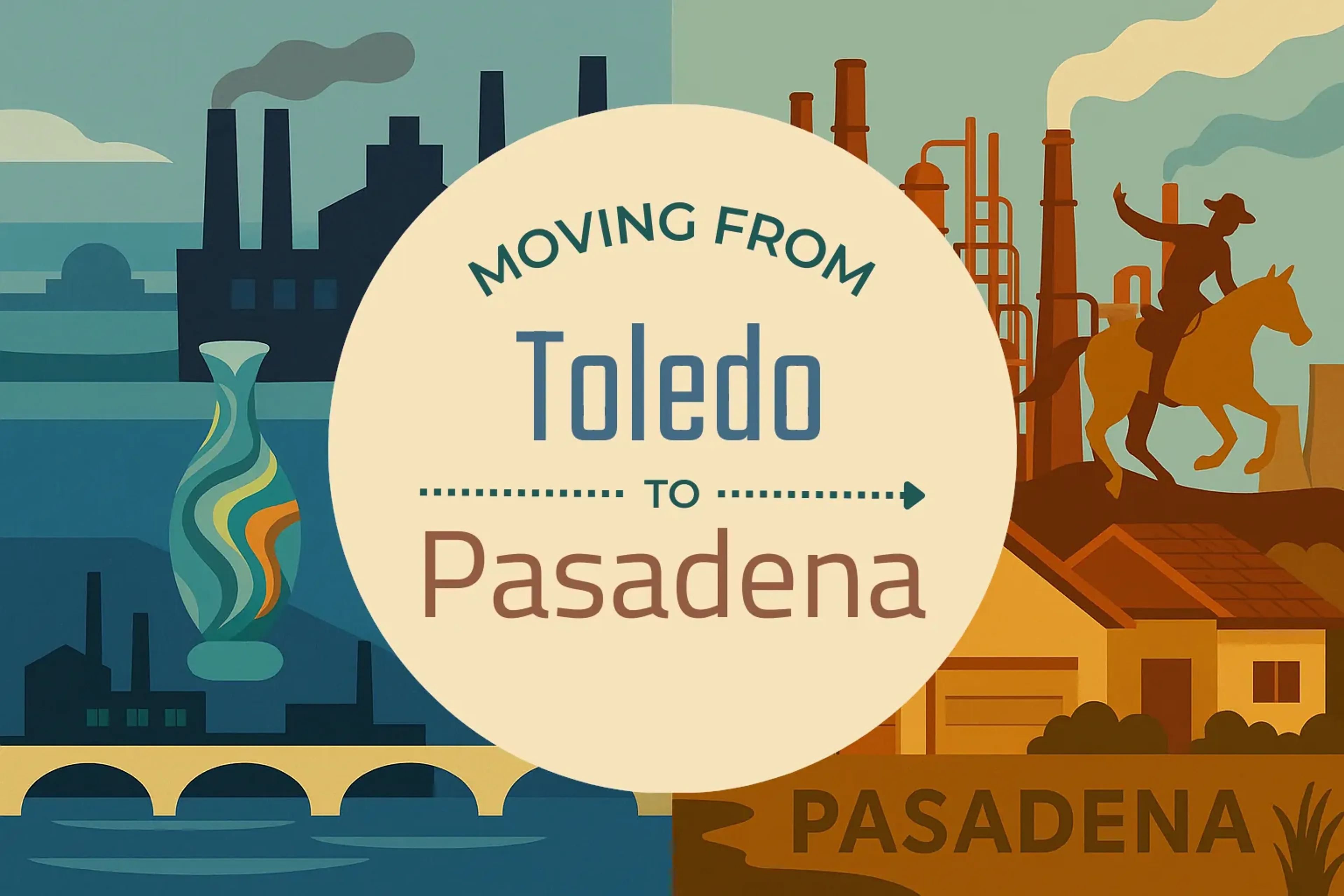Side-by-side comparison of Toledo to Pasadena moving companies
