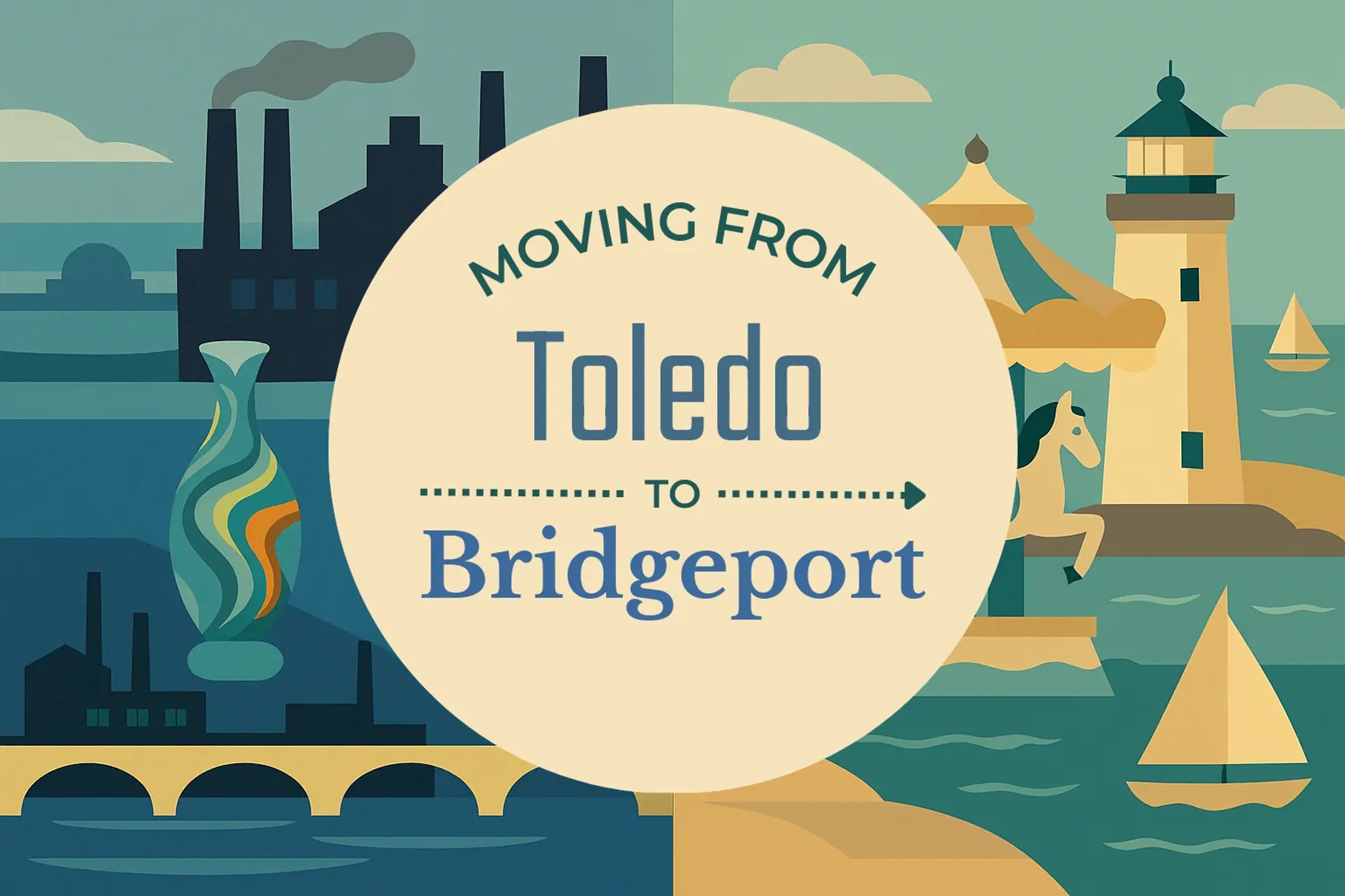 Side-by-side comparison of Toledo to Bridgeport moving companies