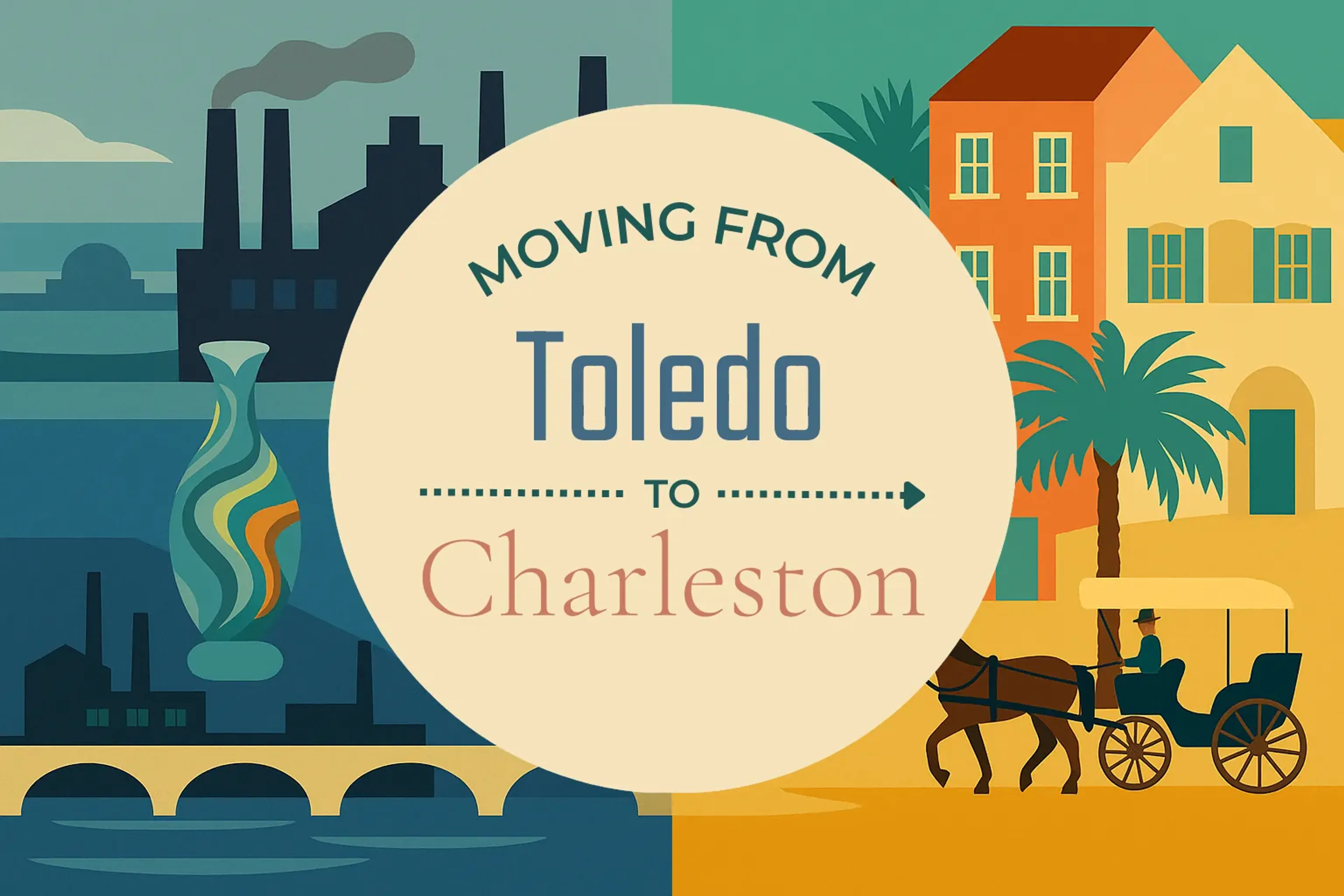 Side-by-side comparison of Toledo to Charleston moving companies