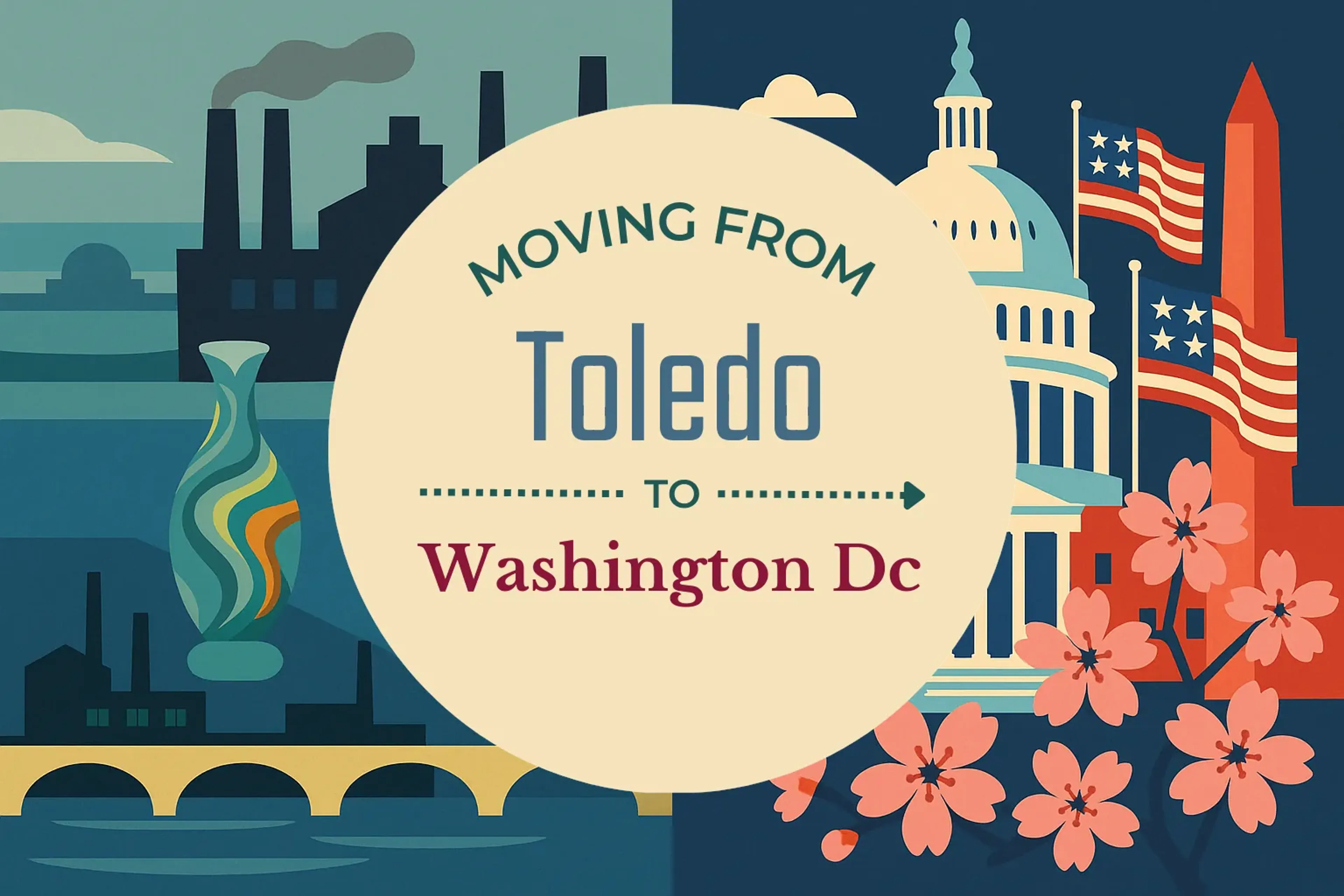 Side-by-side comparison of Toledo to Washington DC moving companies