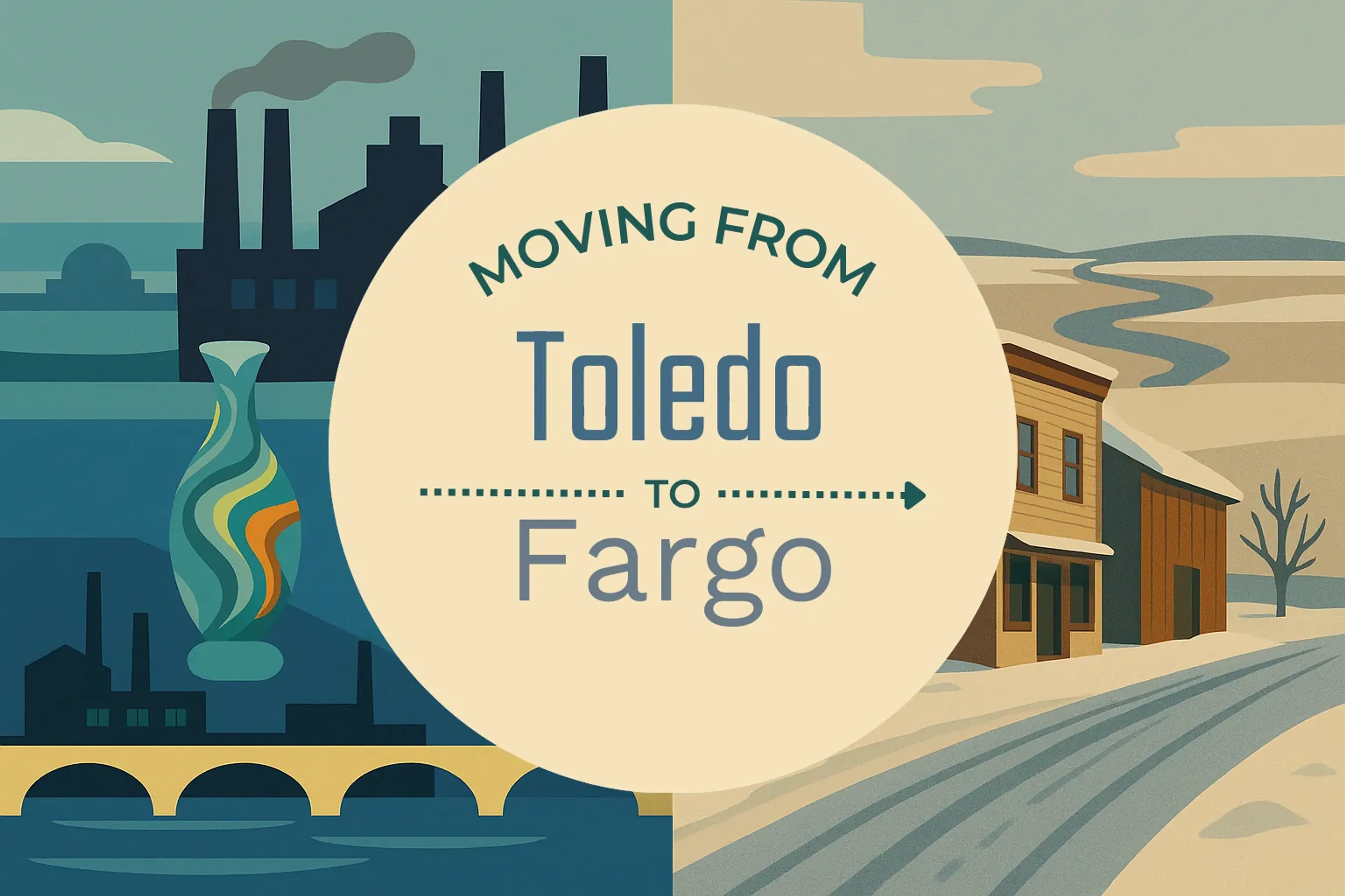 Side-by-side comparison of Toledo to Fargo moving companies